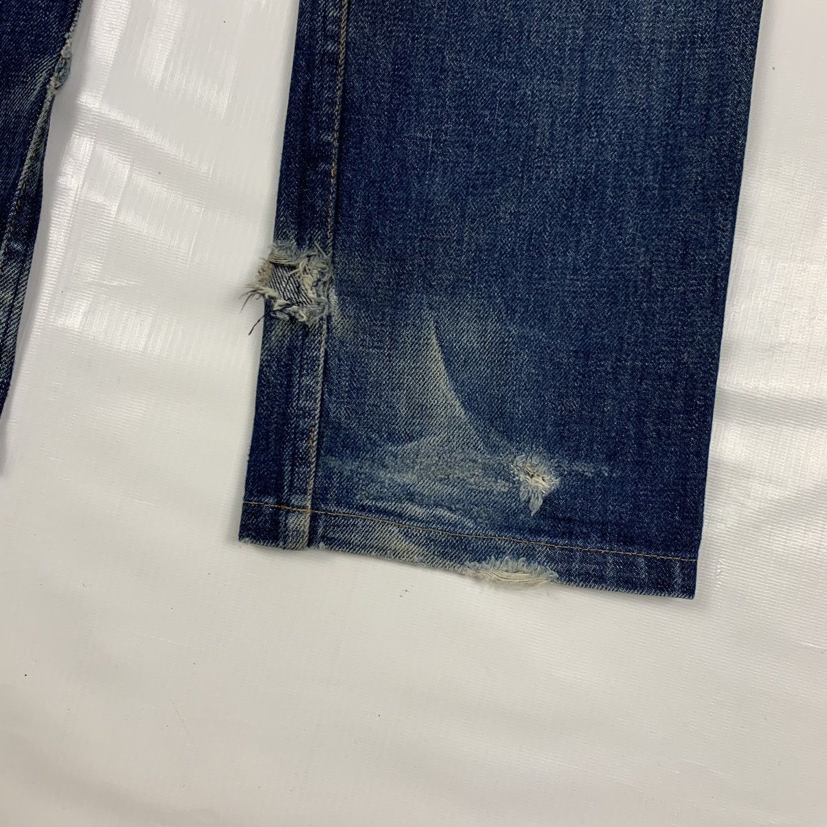 A.P.C. × Vintage Vintage Distressed A.PC Japan Selvedge Denim Jeans Pants Size US 31 - 14 Thumbnail