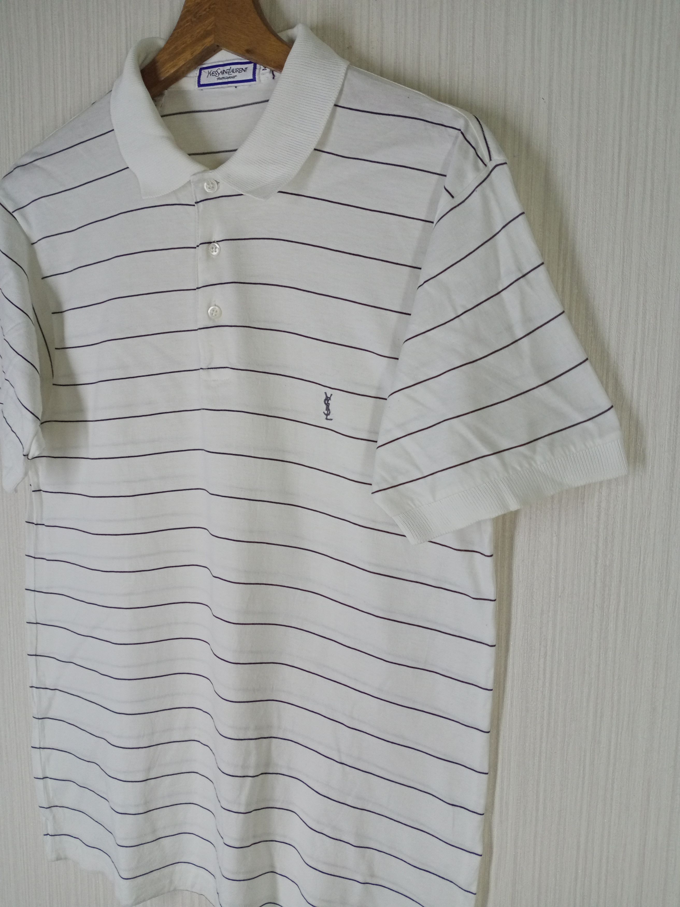 Vintage Vintage Yves Saint Laurent Polo Shirt Size US M / EU 48-50 / 2 - 8 Thumbnail