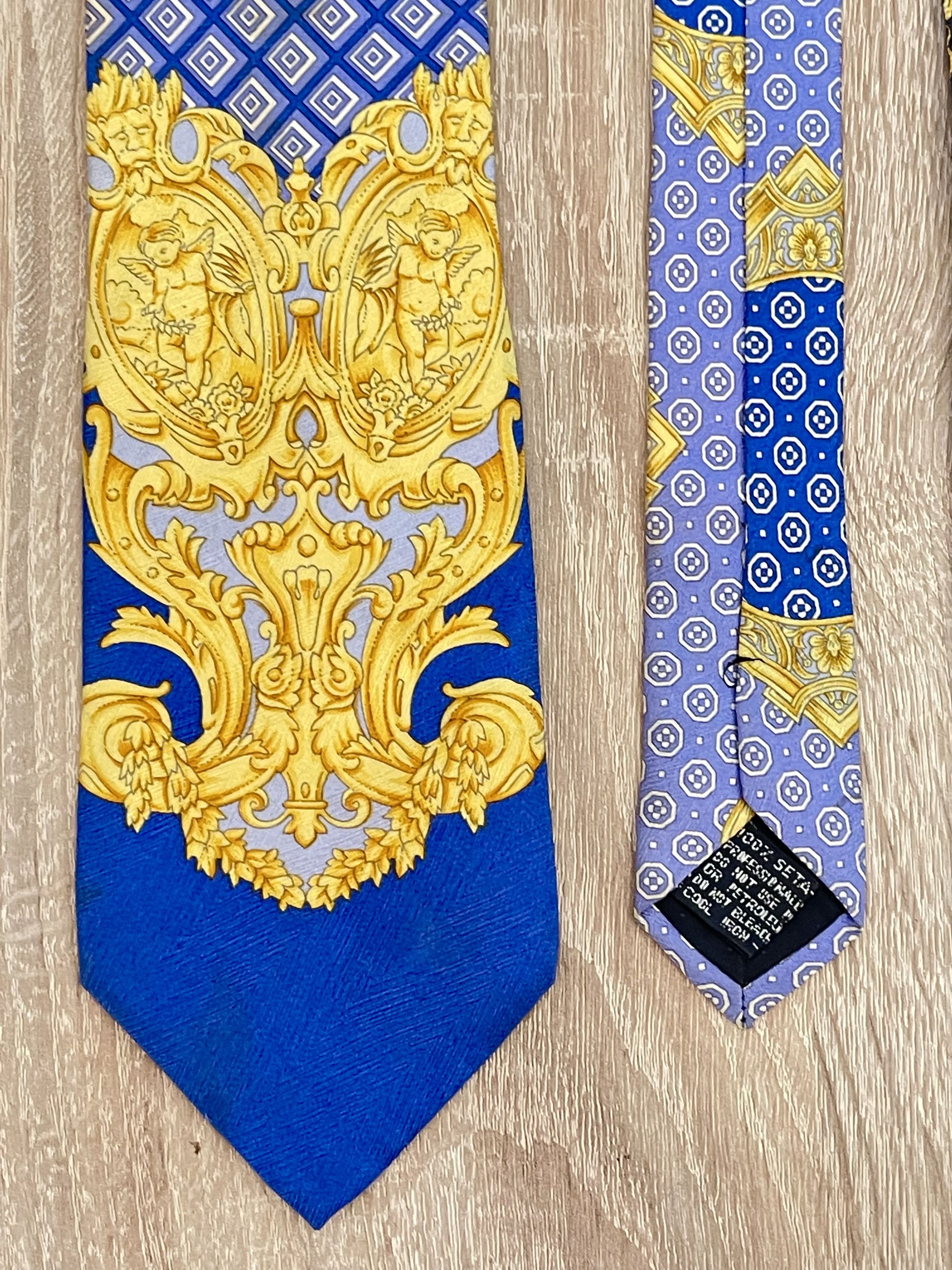 Versace 🔥 2 x baroque Gianni versace combo silk Ties Size ONE SIZE - 5 Thumbnail