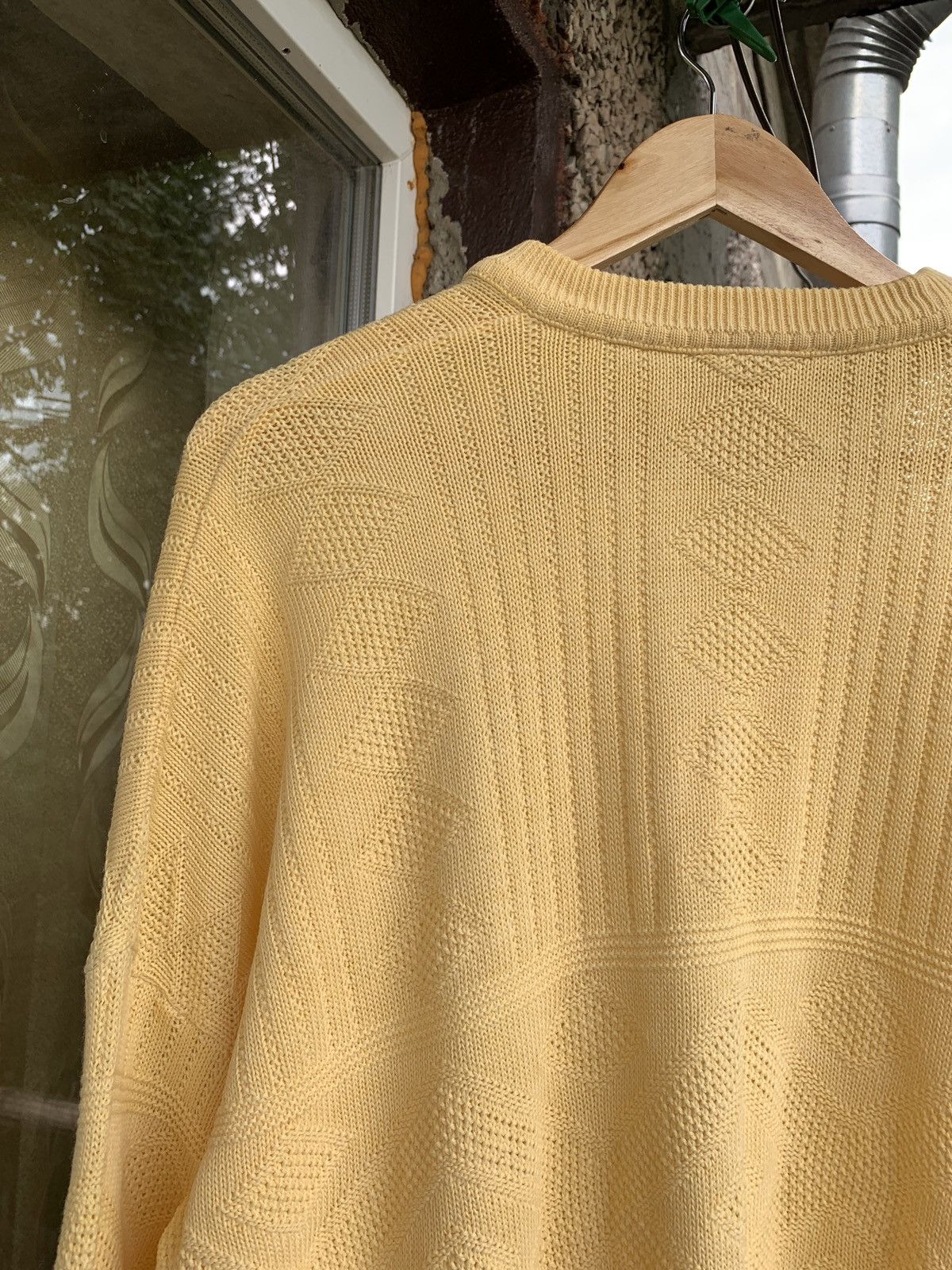 Lacoste 80s Vintage Lacoste Chemise Geometric CableKnit Wool Sweater Size US XXL / EU 58 / 5 - 13 Thumbnail