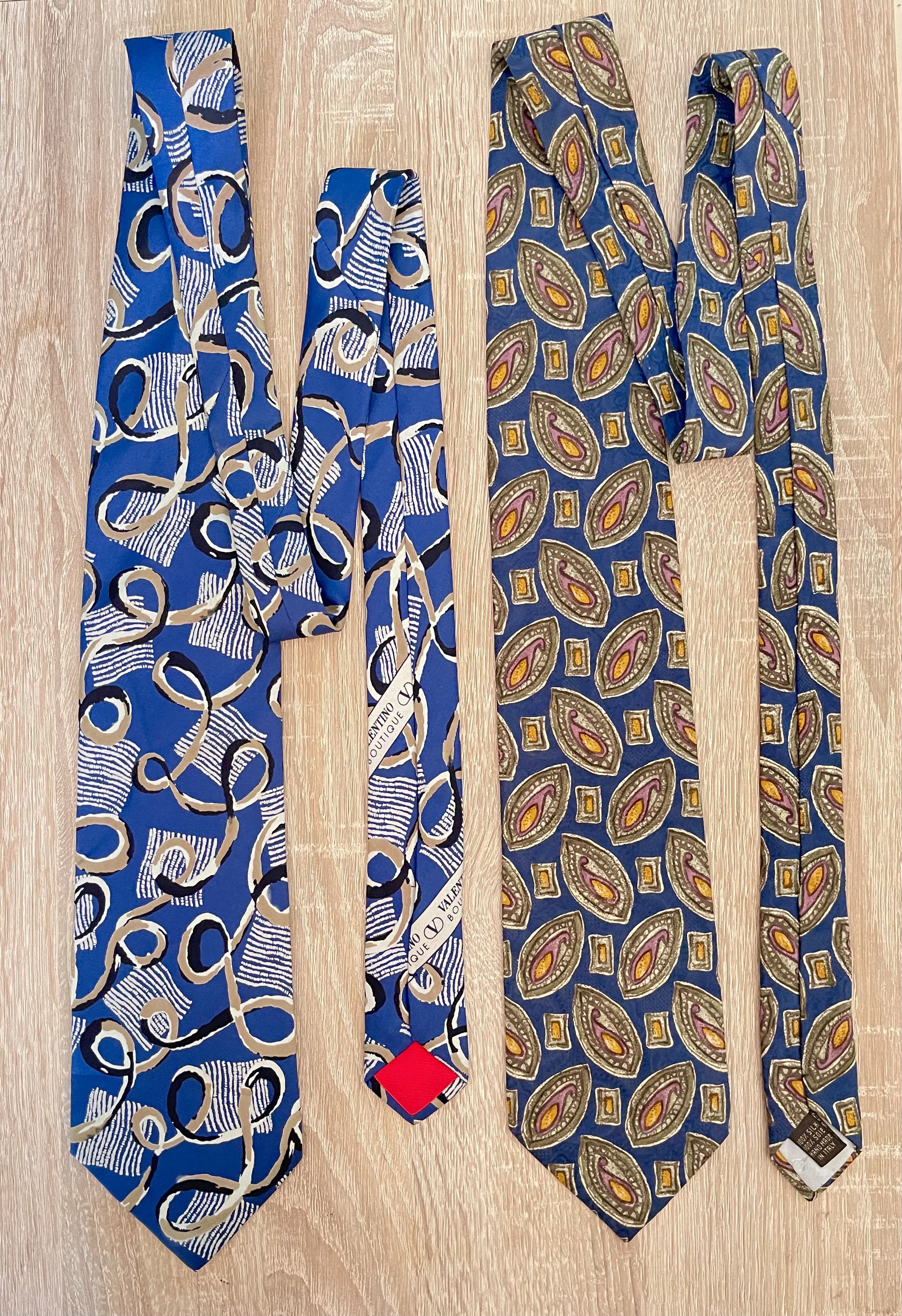Valentino 🔥 bundle x2 combo Valentino Garavani silk Ties Size ONE SIZE - 1 Thumbnail