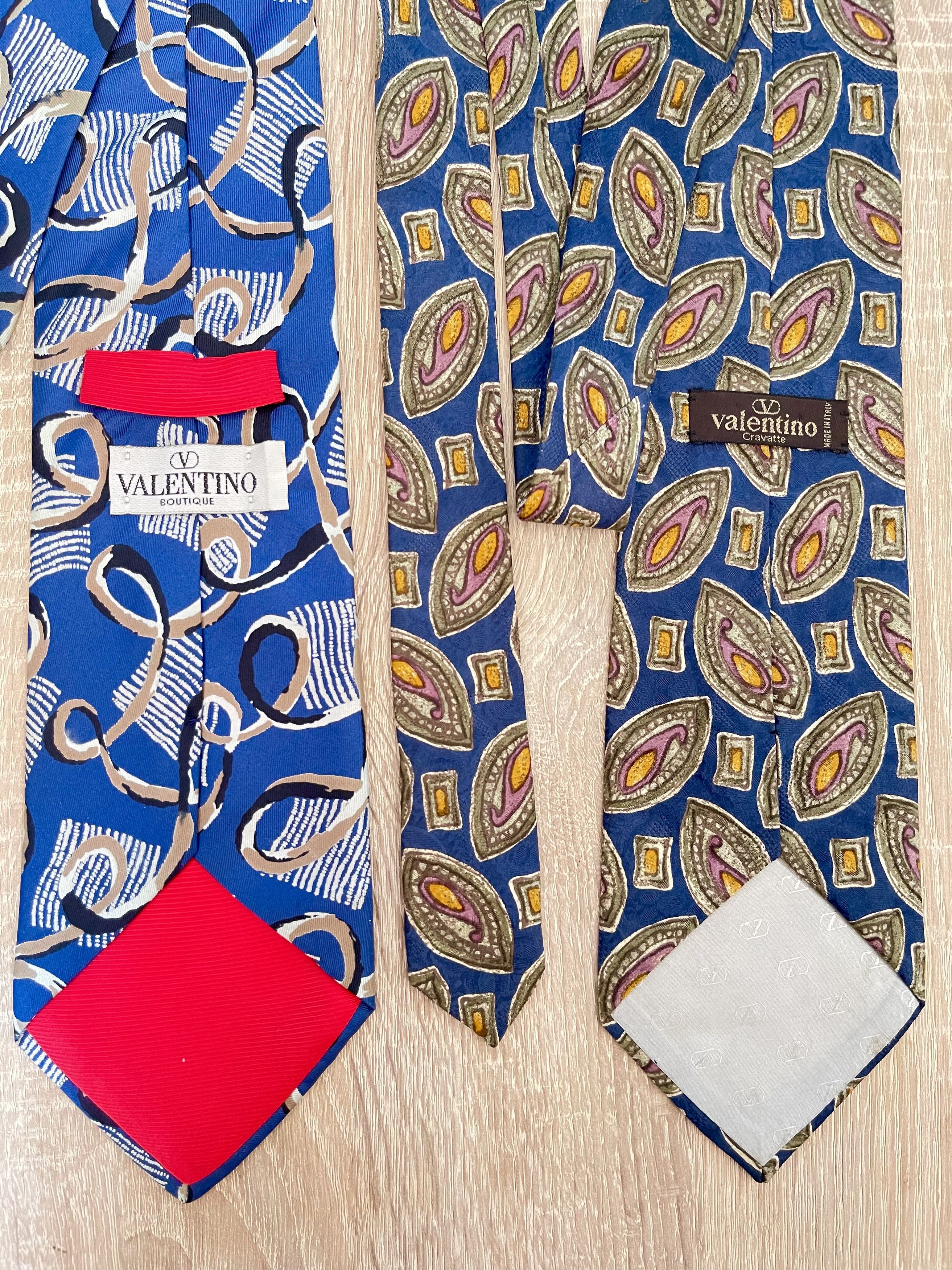 Valentino 🔥 bundle x2 combo Valentino Garavani silk Ties Size ONE SIZE - 2 Thumbnail