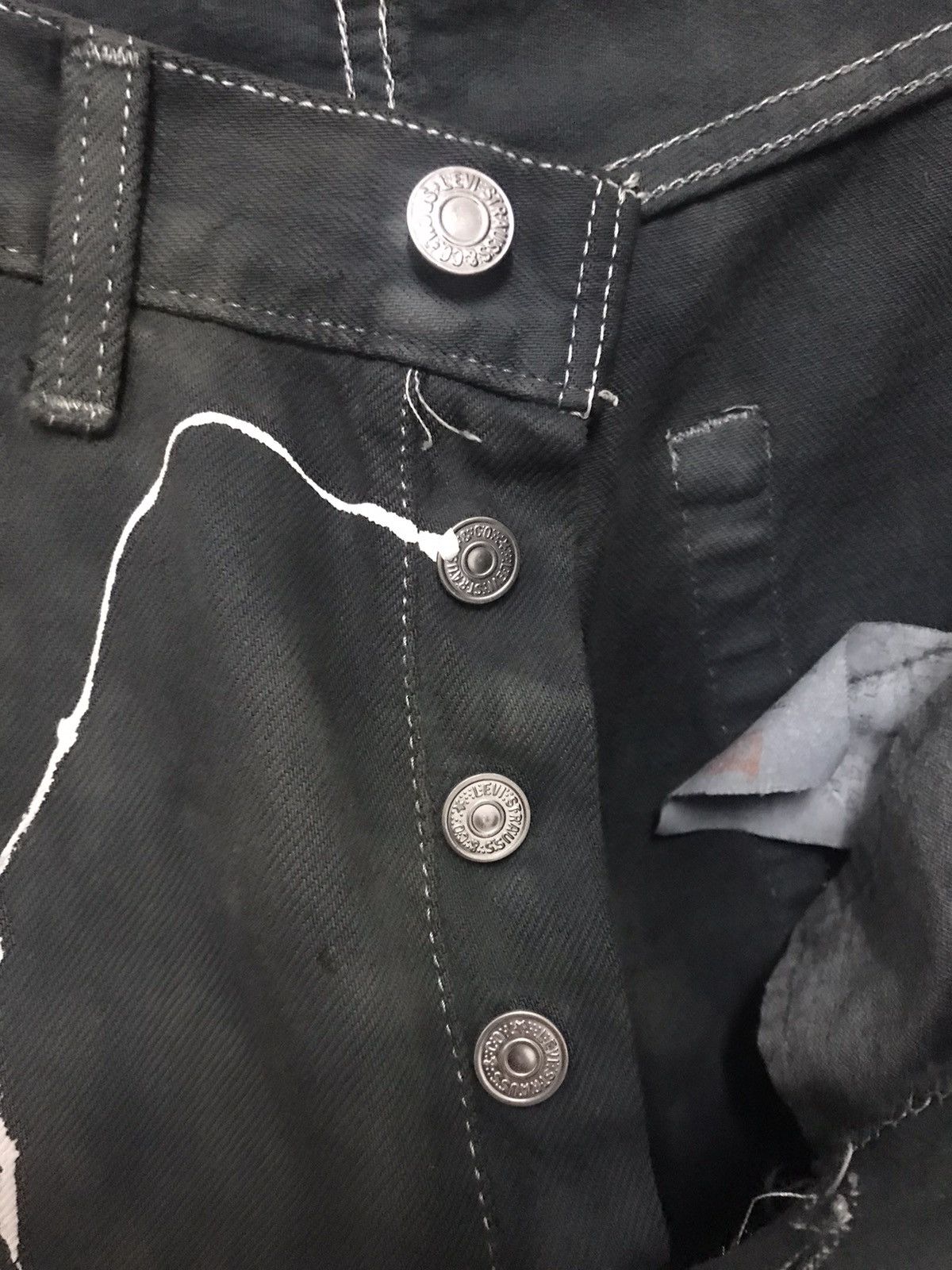 Levi's × Vintage VINTAGE LEVIS PAINTED SPLASHED ACID WASH CUSTOM DESIGN RARE Size US 34 / EU 50 - 4 Thumbnail