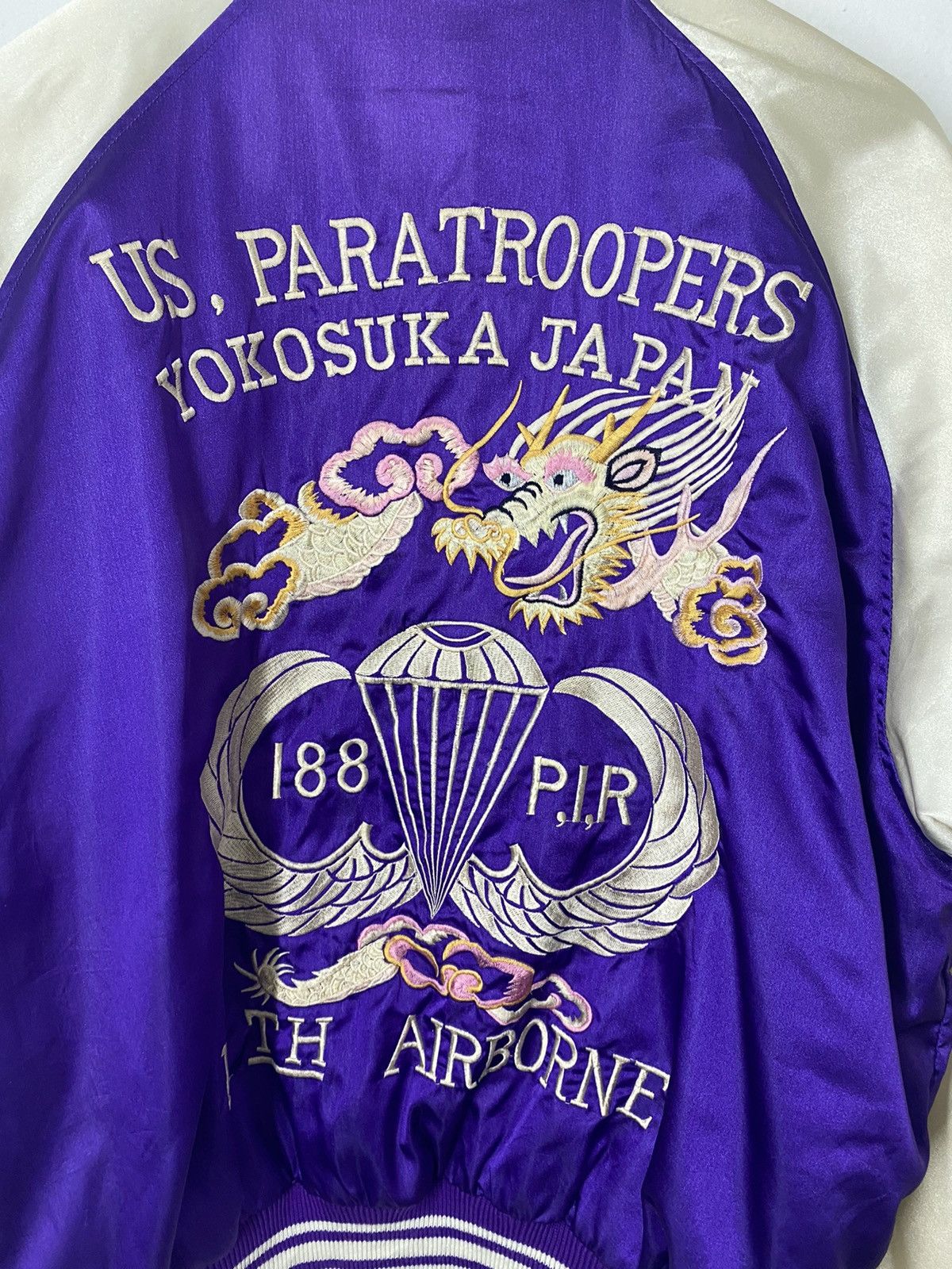 Japanese Brand Japanese Sukajan Jacket 11th Airborne Embroidery Dragon Size US L / EU 52-54 / 3 - 6 Thumbnail
