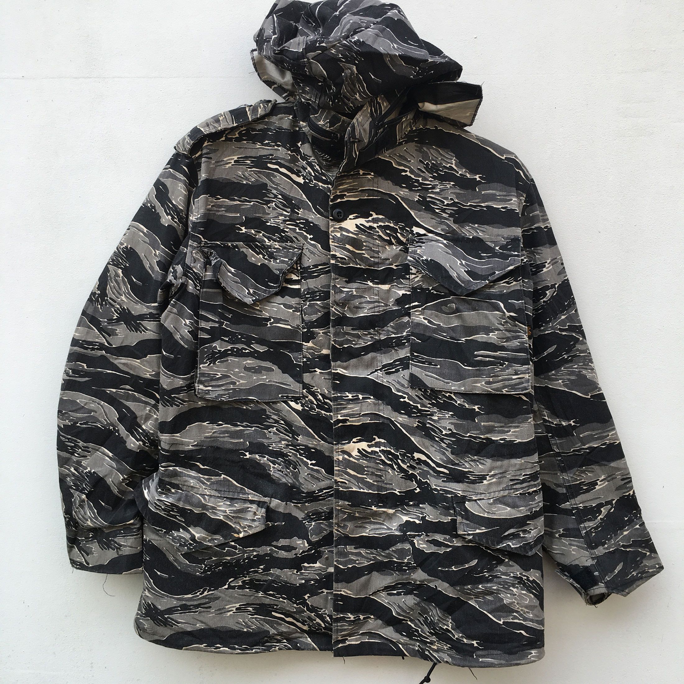 Alpha Industries Vintage Alpha Industries M65 Field Coat Jacket Tiger