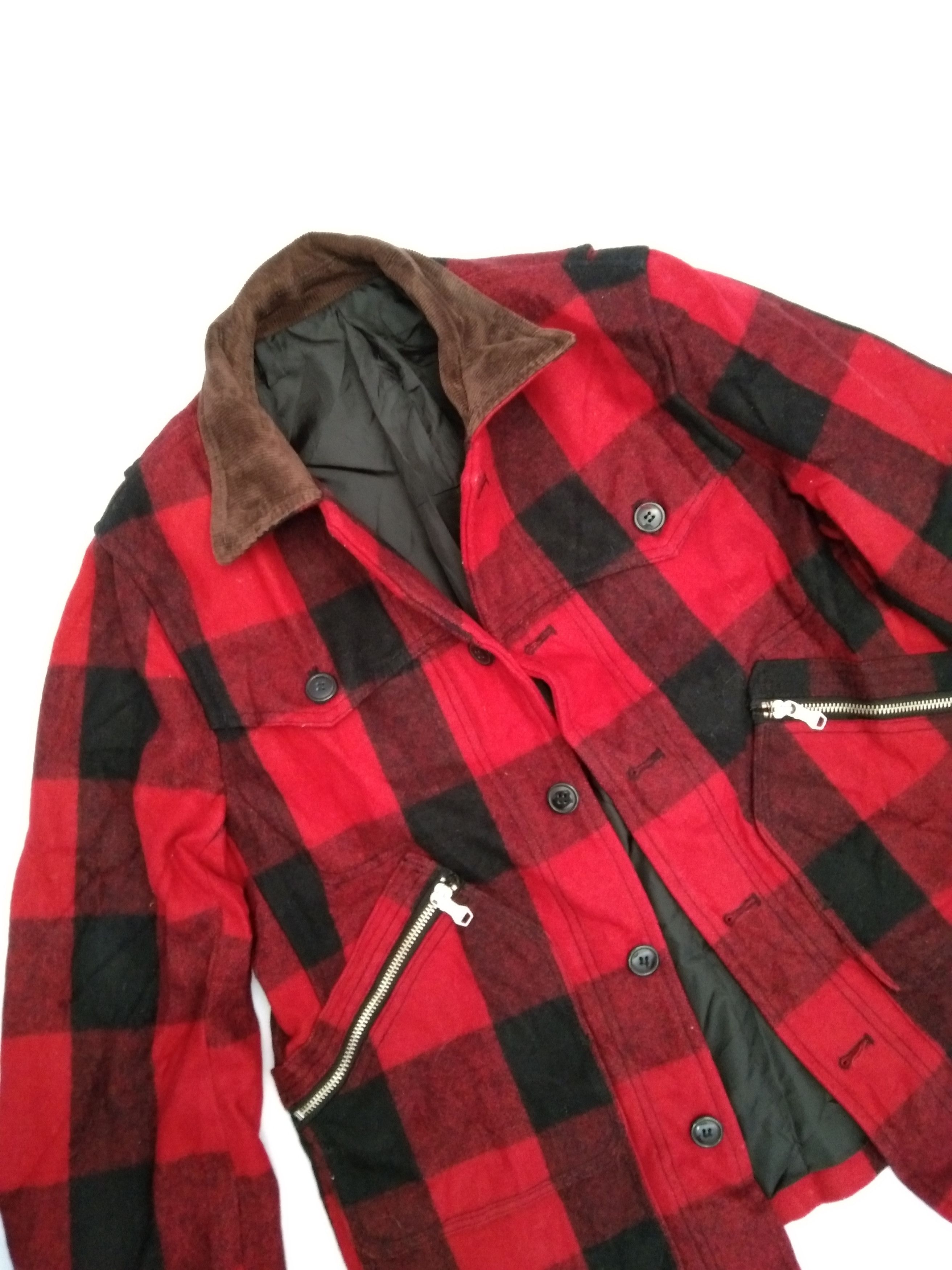 Japanese Brand Takeo Kikuchi Tk Mixpice Red Checker Retro Punk Jacket Size US M / EU 48-50 / 2 - 6 Thumbnail