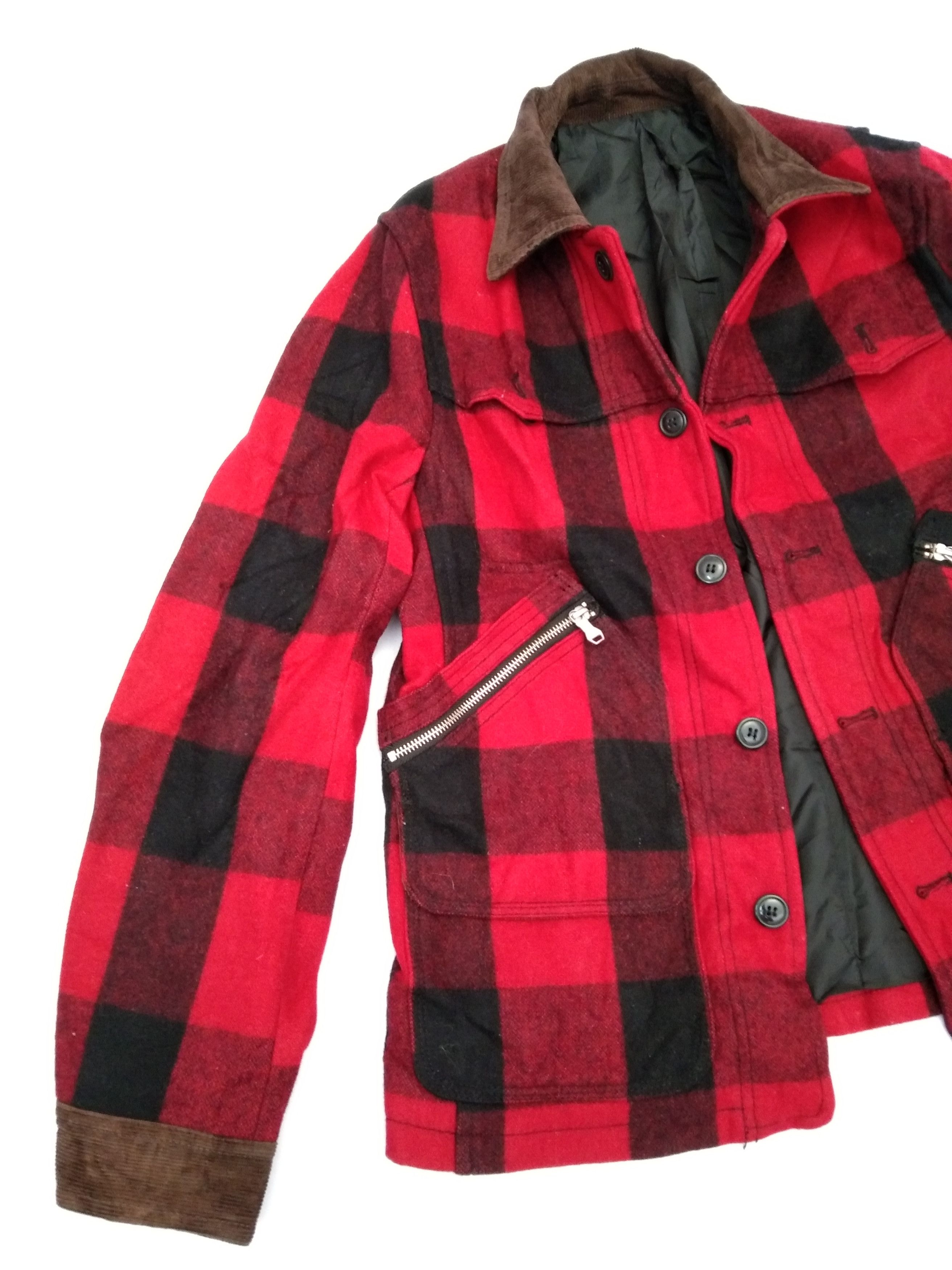 Japanese Brand Takeo Kikuchi Tk Mixpice Red Checker Retro Punk Jacket Size US M / EU 48-50 / 2 - 4 Thumbnail