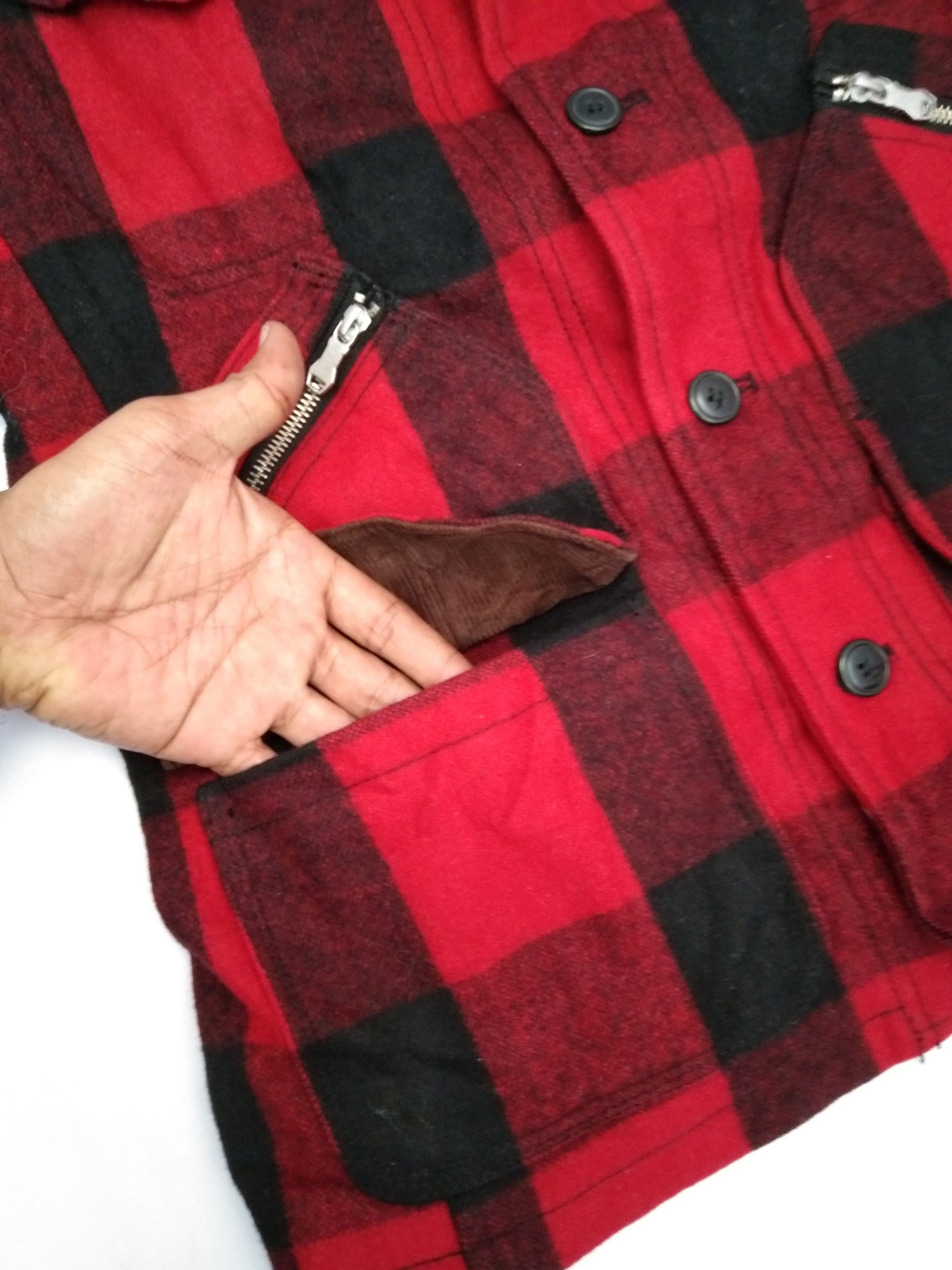 Japanese Brand Takeo Kikuchi Tk Mixpice Red Checker Retro Punk Jacket Size US M / EU 48-50 / 2 - 9 Thumbnail