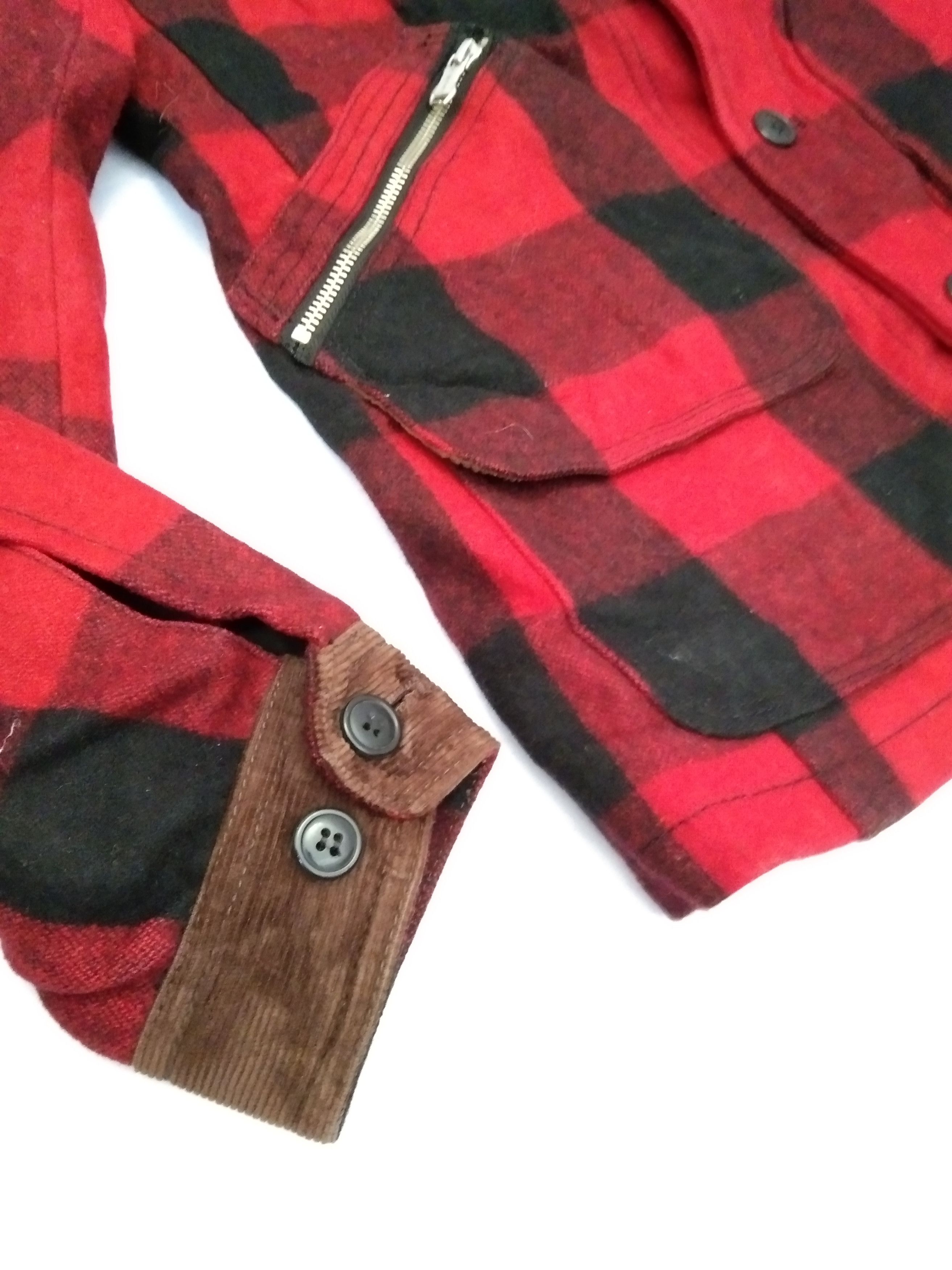 Japanese Brand Takeo Kikuchi Tk Mixpice Red Checker Retro Punk Jacket Size US M / EU 48-50 / 2 - 10 Thumbnail