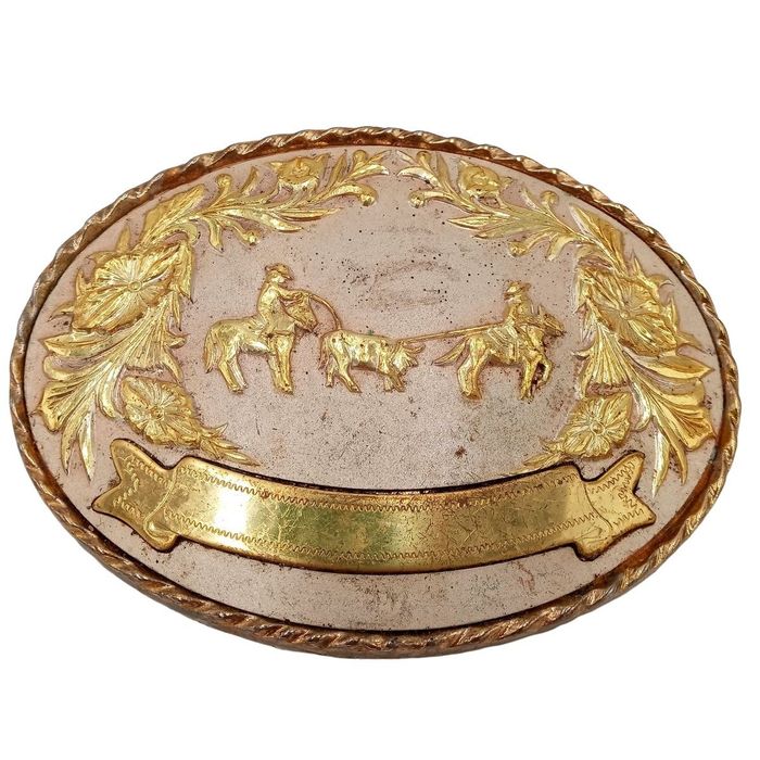 Other Team Roping Trophy Belt Buckle Rodeo Vintage Riding | Grailed