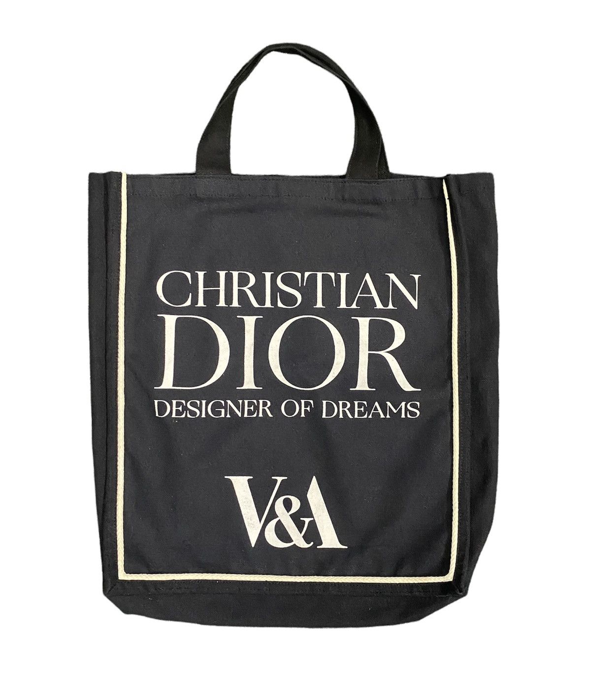 Authentic Christian Dior V&A Canvas tote bag, Luxury, Bags