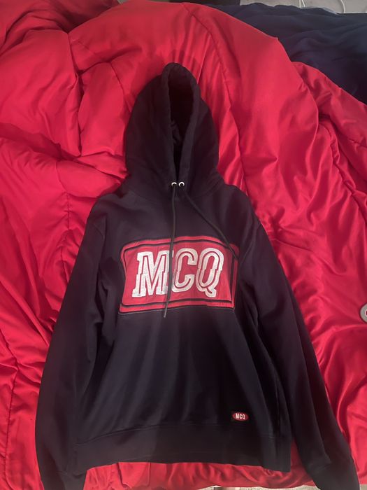 Alexander mcqueen hoodie red hot sale