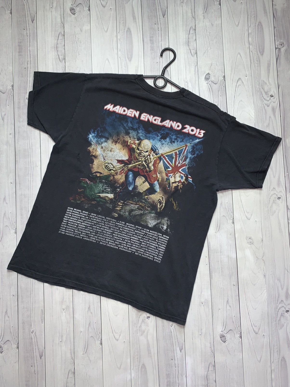Band Tees Vintage Rock tee Iron Maiden tour tee logo size L Size US L / EU 52-54 / 3 - 3 Thumbnail