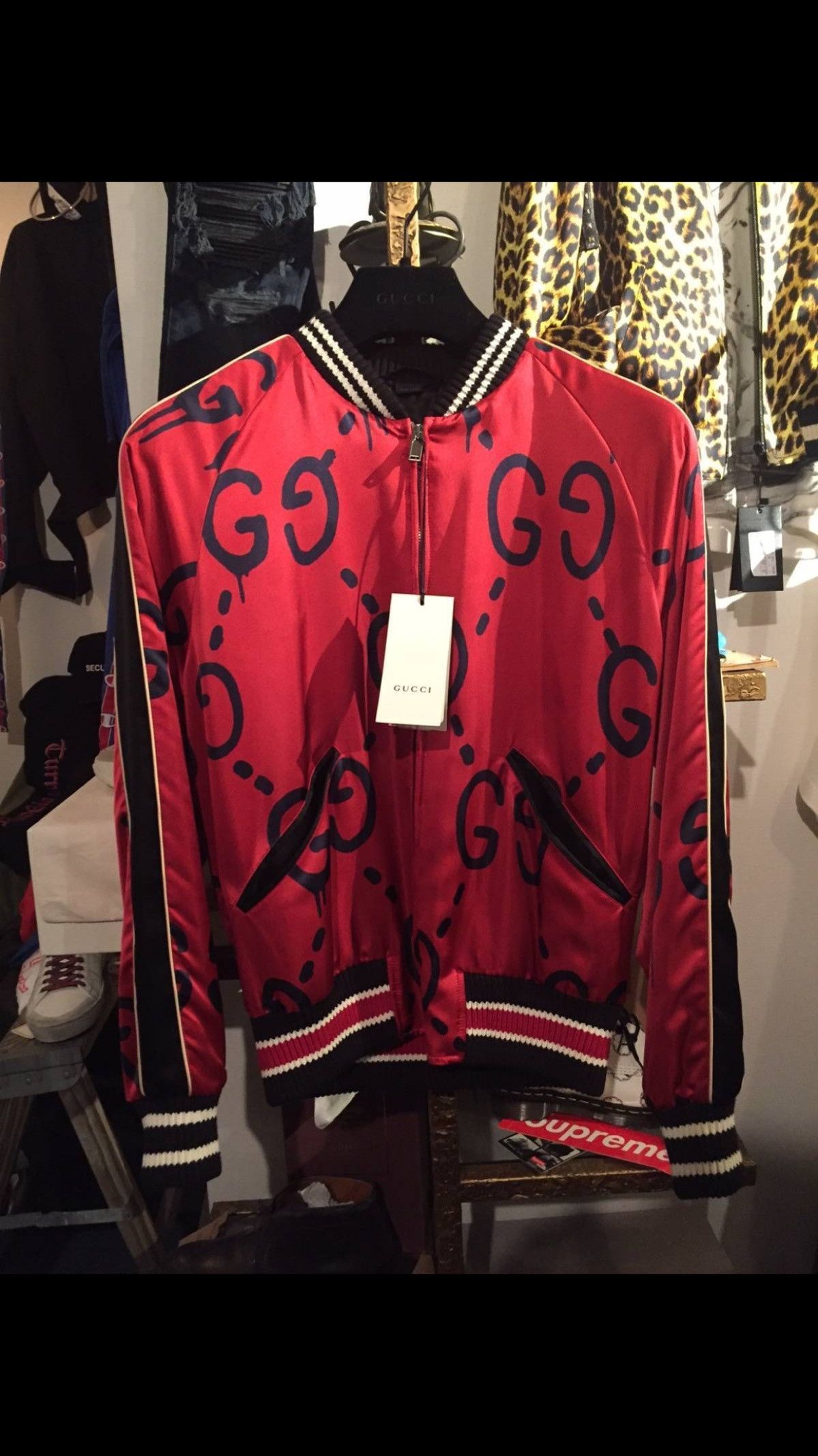 Gucci Gucci Ghost Bomber Jacket Grailed 4213