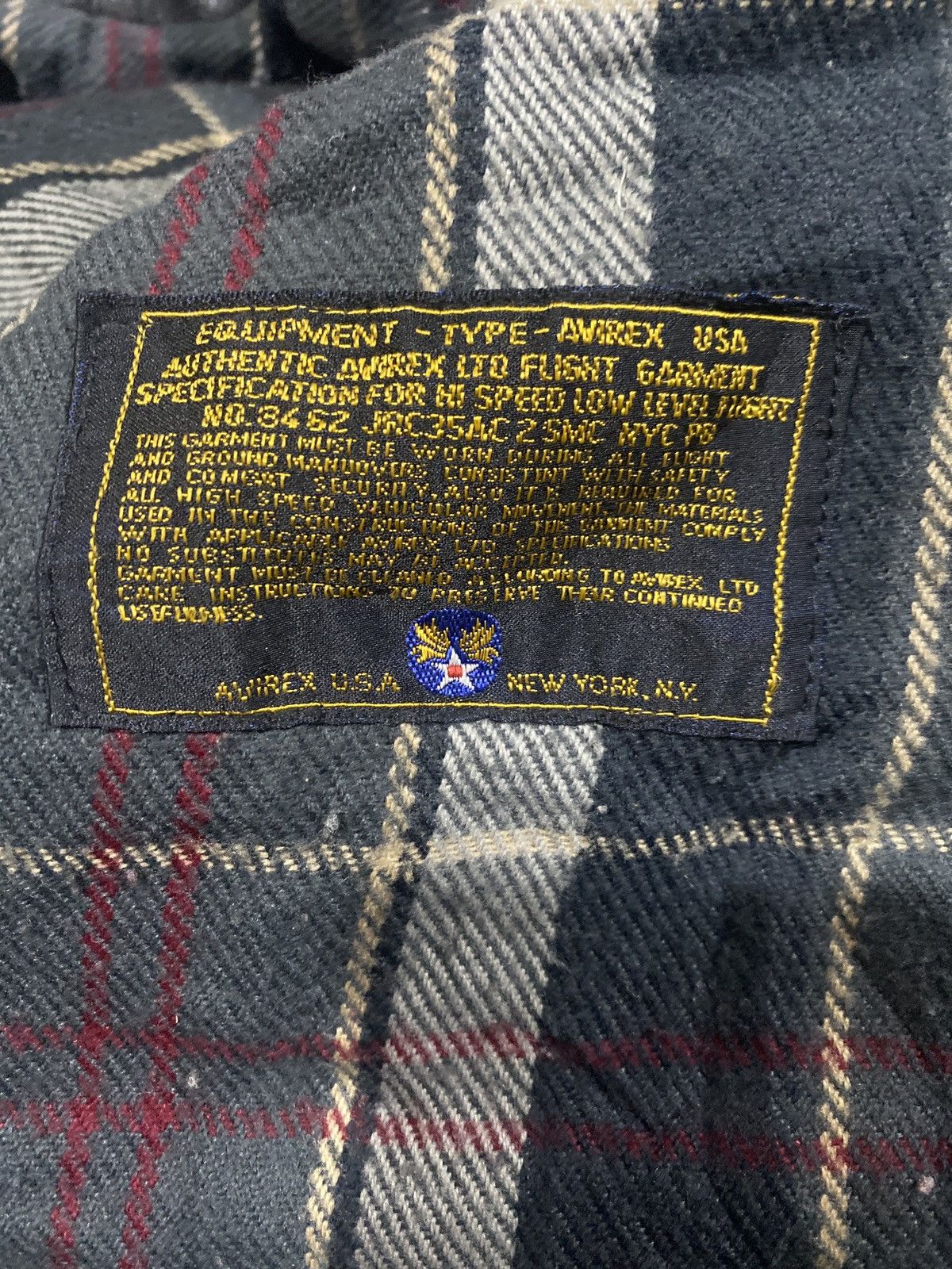 VINTAGE AVIREX TYPE B7 LEATHER JACKET