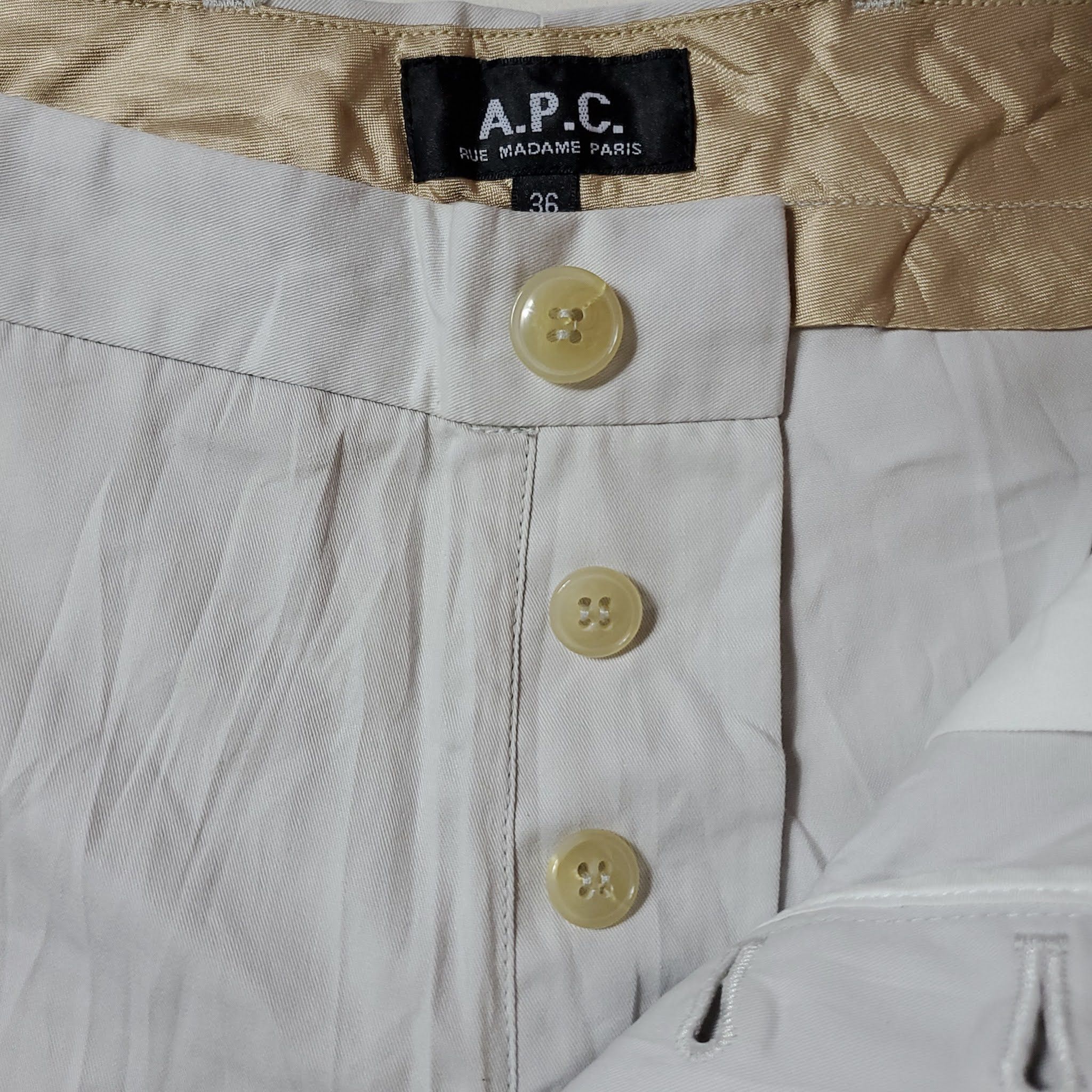 A.P.C. NWT Chino a Pinces Grey Color Pants Size 26" / US 2 / IT 38 - 6 Thumbnail