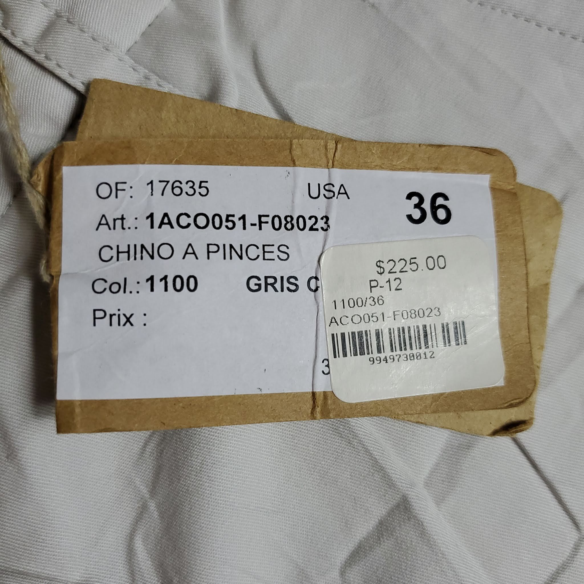 A.P.C. NWT Chino a Pinces Grey Color Pants Size 26" / US 2 / IT 38 - 3 Thumbnail