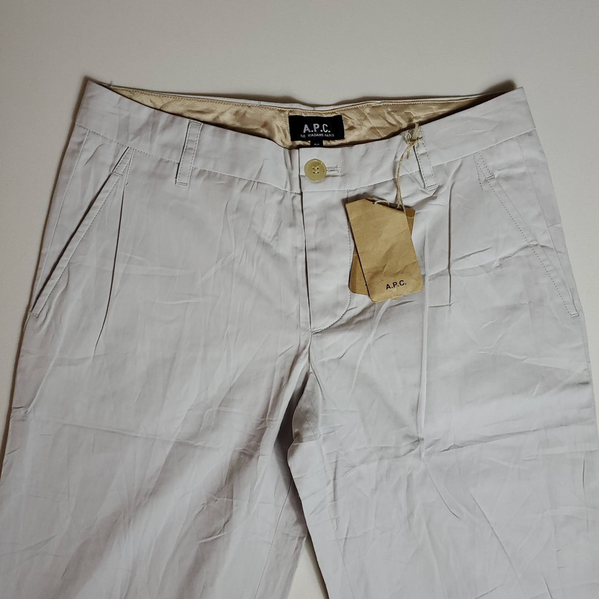 A.P.C. NWT Chino a Pinces Grey Color Pants Size 26" / US 2 / IT 38 - 2 Thumbnail