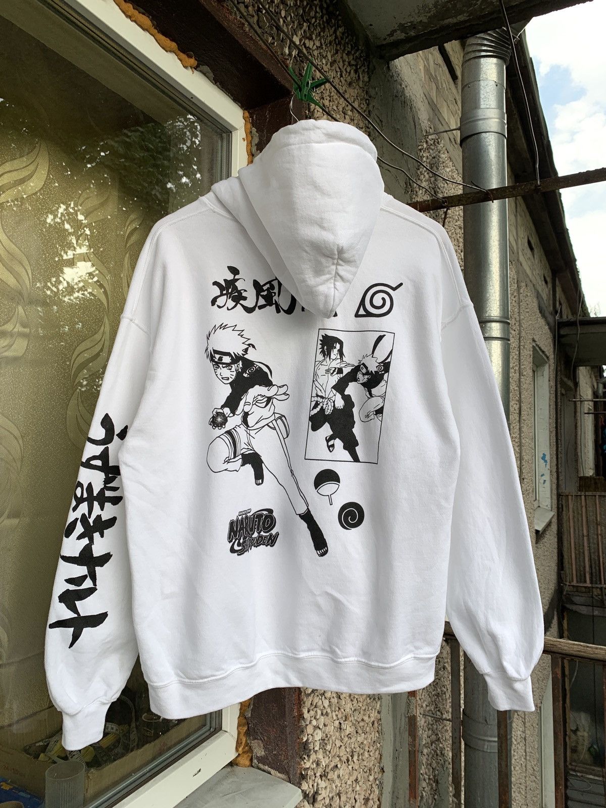 Anima Cartoon Network Japanese Brand Vintage Naruto Shippuden White Anime Hoodie Grailed