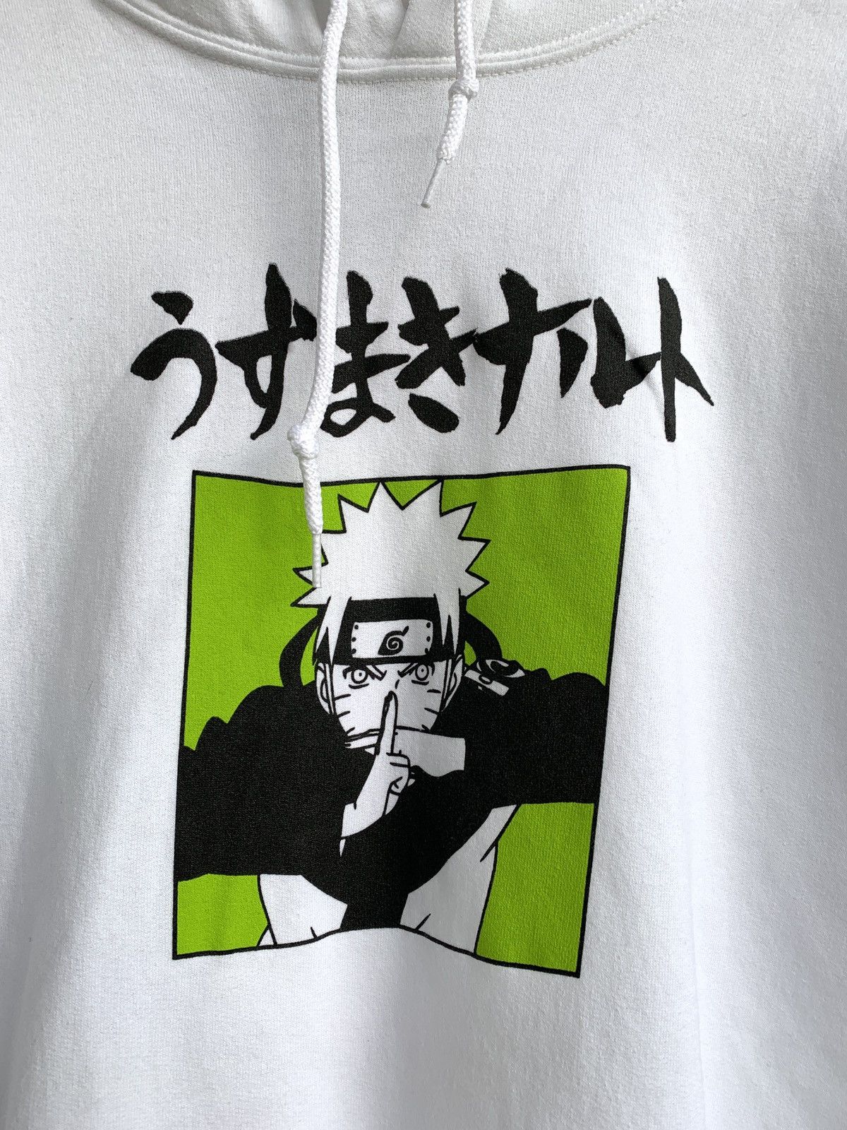 Anime Vintage Naruto Shippuden White Anime Hoodie Size US L / EU 52-54 / 3 - 9 Thumbnail