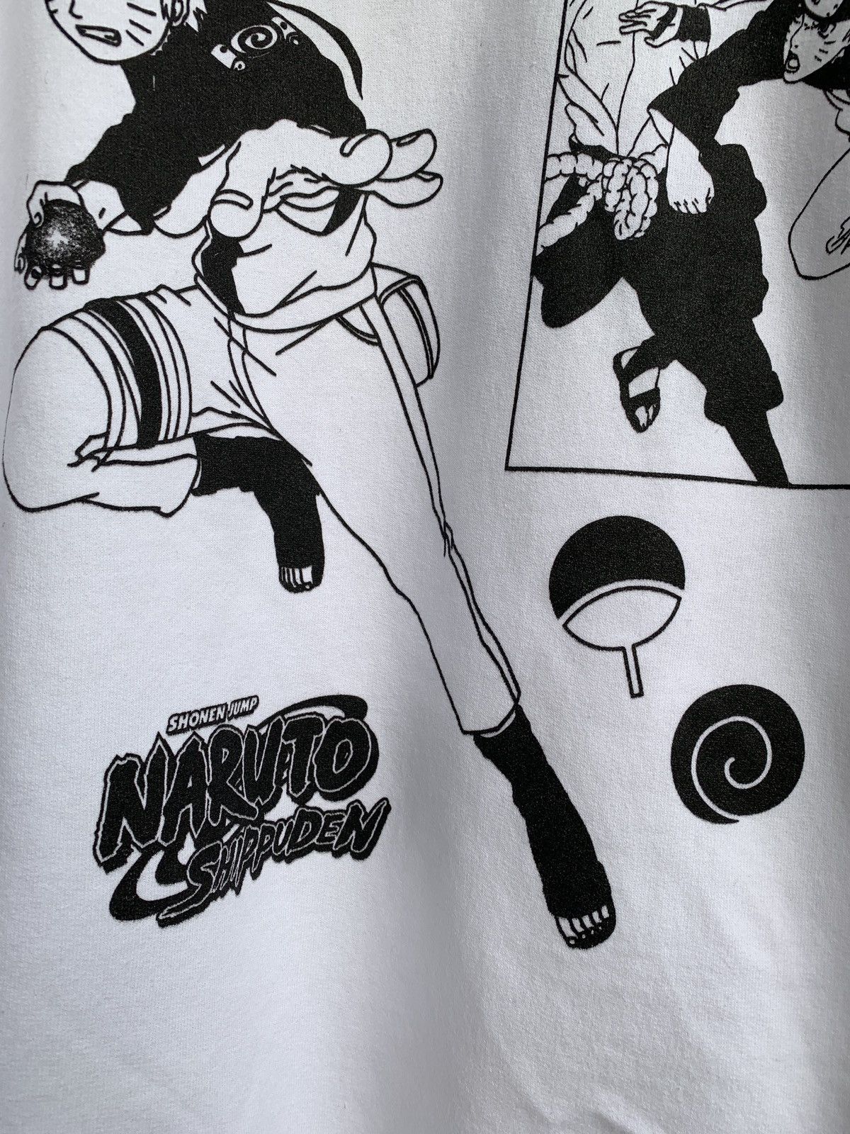 Anime Vintage Naruto Shippuden White Anime Hoodie Size US L / EU 52-54 / 3 - 11 Thumbnail