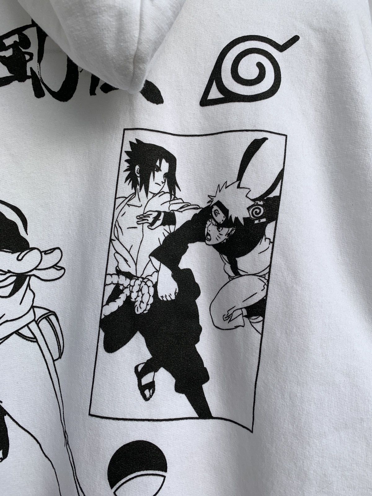 Anime Vintage Naruto Shippuden White Anime Hoodie Size US L / EU 52-54 / 3 - 10 Thumbnail