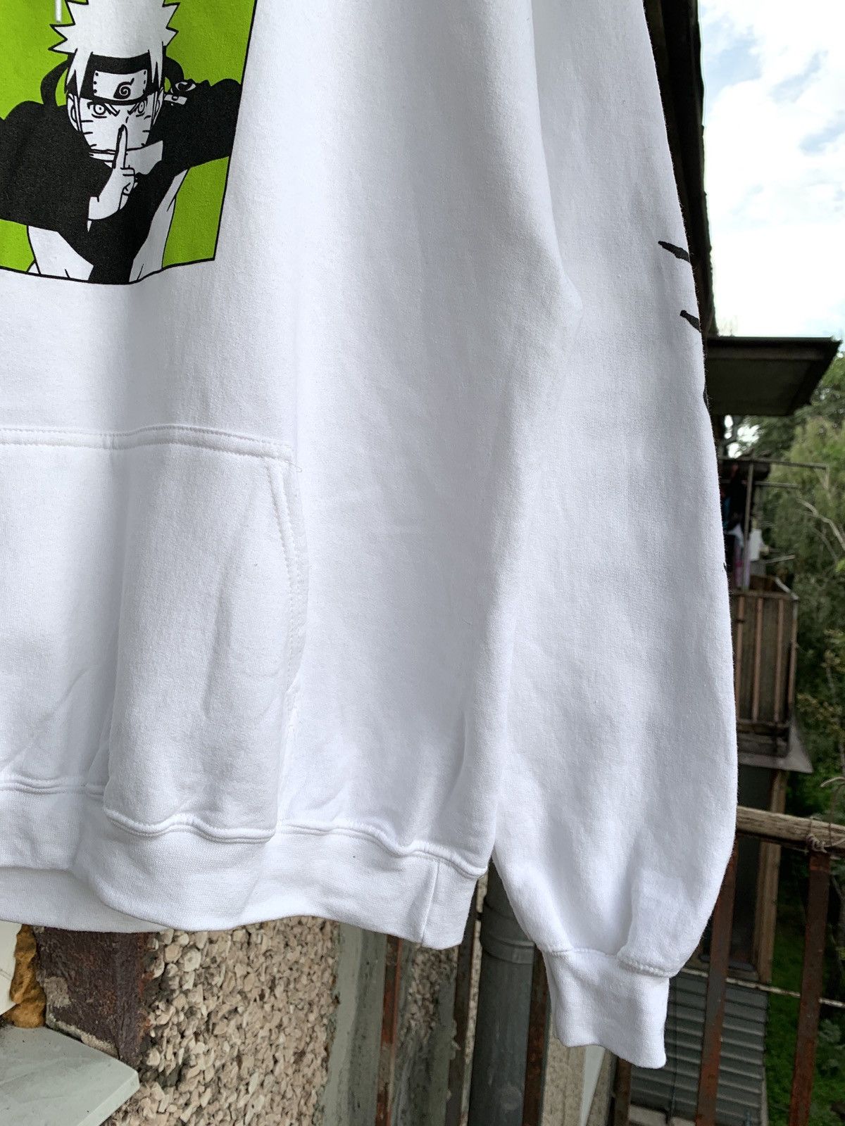 Anime Vintage Naruto Shippuden White Anime Hoodie Size US L / EU 52-54 / 3 - 15 Thumbnail