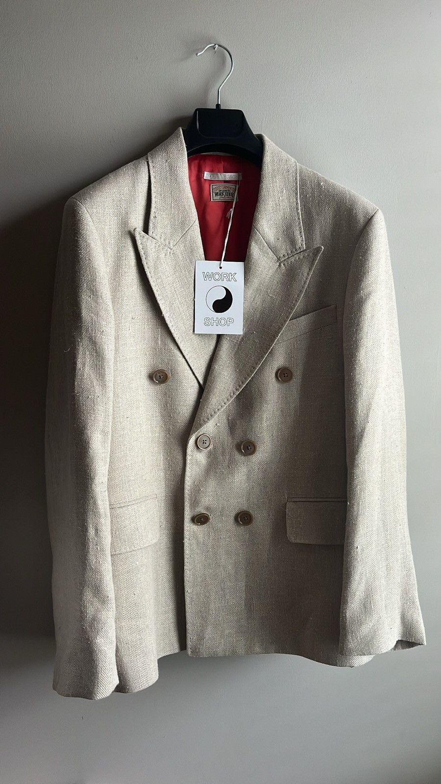 Our Legacy × Stussy Stussy Our Legacy Workshop DB Blazer Beige 