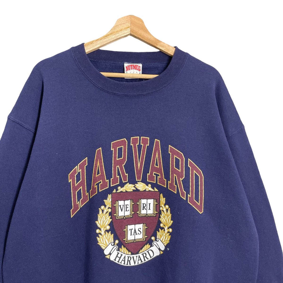 Nutmeg Vintage 90s University Of Harvard Crewneck Sweatshirt Size L Size US L / EU 52-54 / 3 - 4 Thumbnail