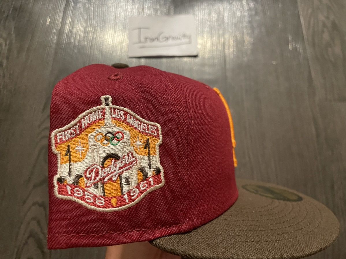 MLB × New Era × Topperz 7 Topperz Los Angeles Dodgers Coliseum Olympic Fitted Size ONE SIZE - 3 Thumbnail