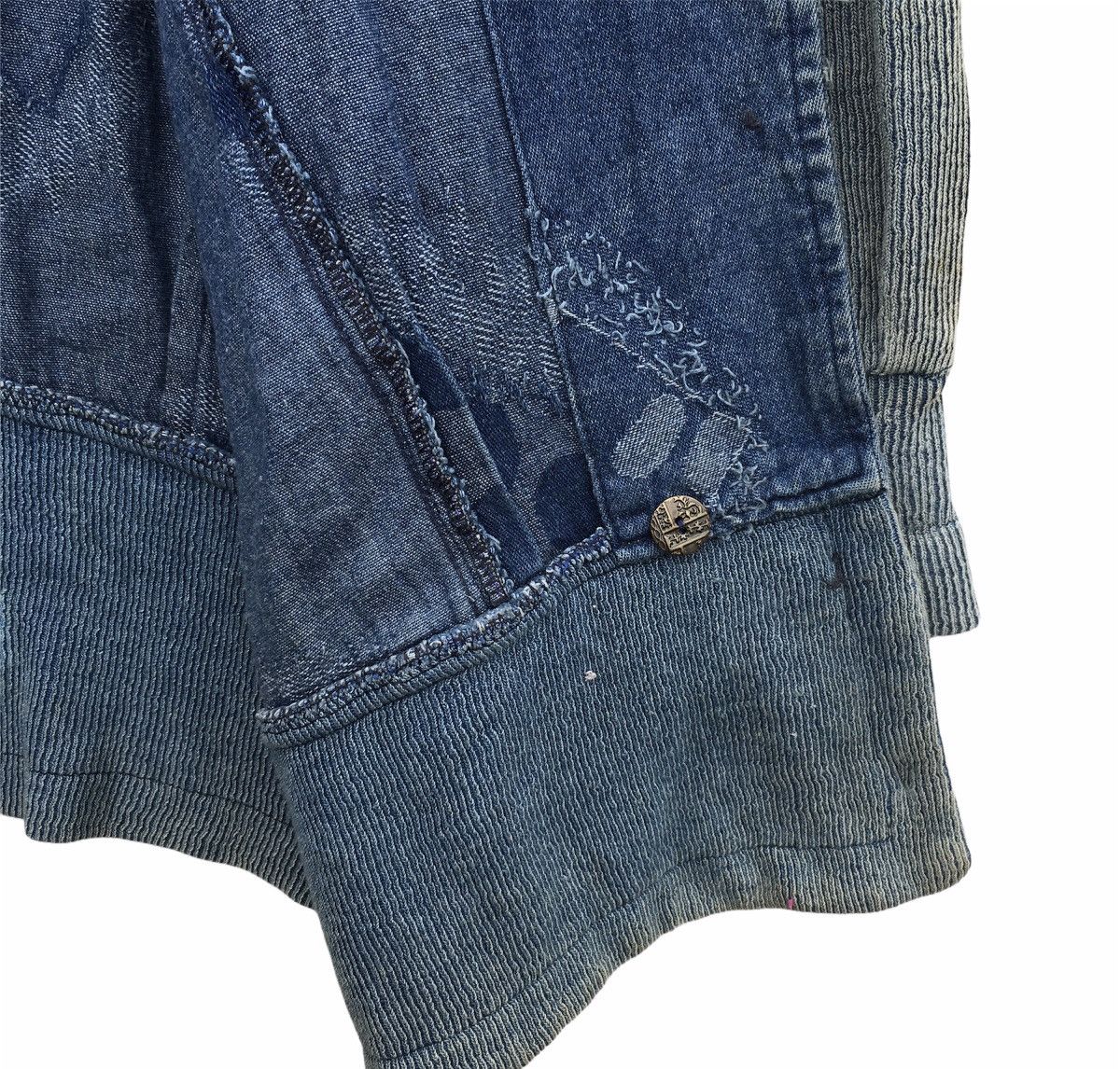 Japanese Brand Vtg Distressed Japanese Brand Patchwork Denim Jacket Size US L / EU 52-54 / 3 - 12 Thumbnail