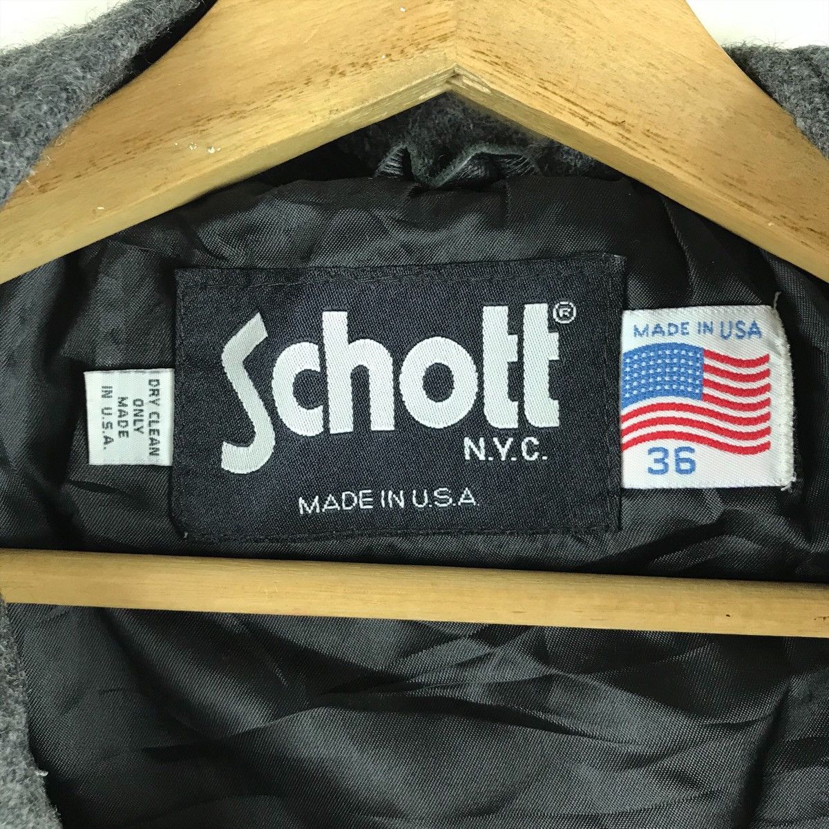 Vintage Schott N.Y.C. Duffle Coat Hoodie Jacket