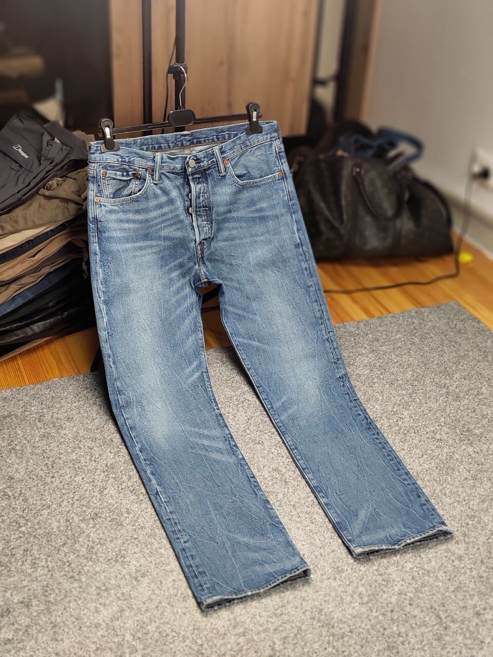 Levi's Vintage Levi’s 501 Blue Washed Denim Jeans Casual Pants Size US 32 / EU 48 - 22 Thumbnail