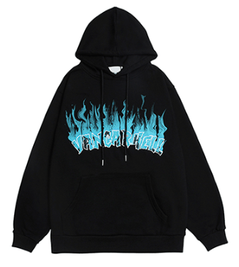 Vancar Hell Oversized Hooded Sweatshirt