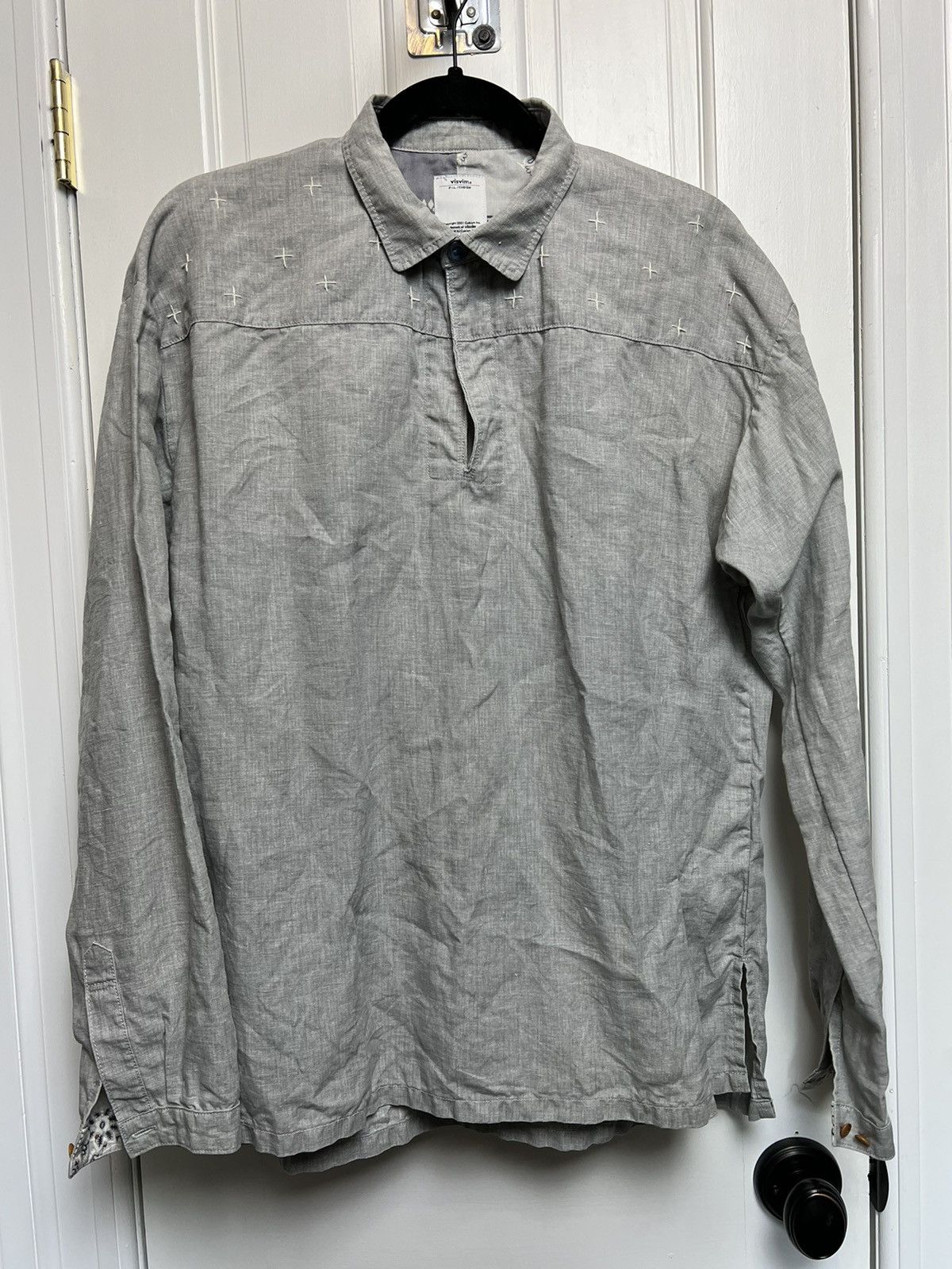 トップス visvim 14SS KERCHIEF DOTS TUNIC SHIRT Visvim Kerchief Dots Tunic Shirt 14Ss Blue | eBay