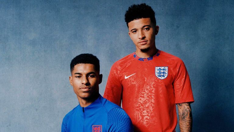 Nike ENGLAND x STUSSY NIKE 2020/2021 FOOTBALL PRE-MATCH JERSEY Size US L / EU 52-54 / 3 - 10 Thumbnail