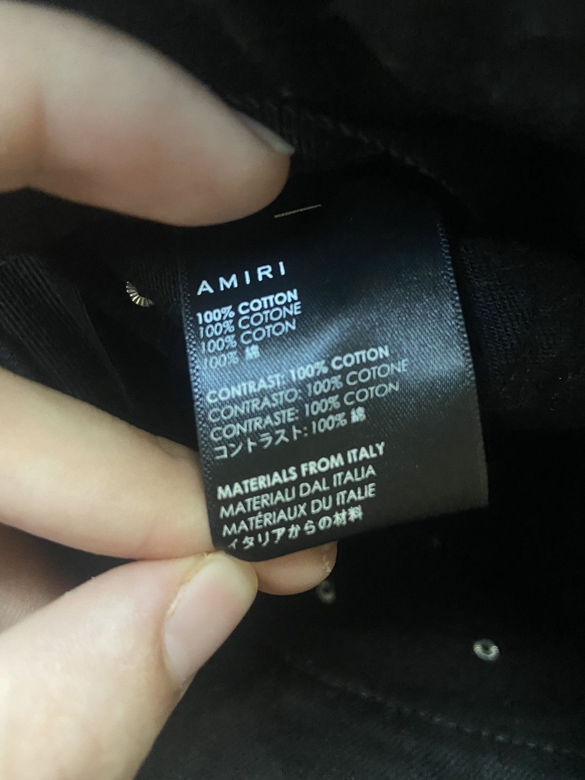 Amiri rainbow crystal denim