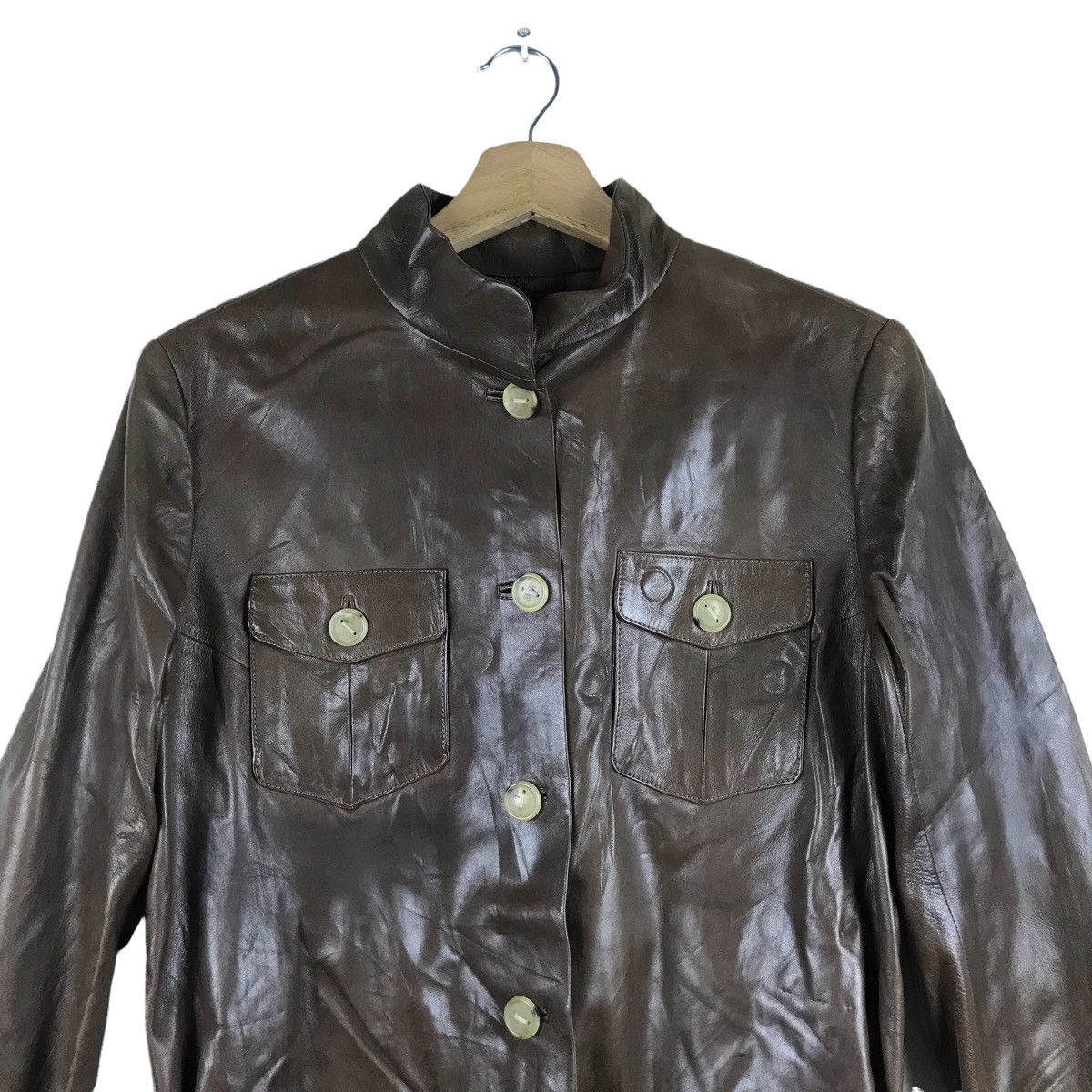 Loewe Vintage Loewe Leather Button Down Jacket Size US S / EU 44-46 / 1 - 2 Thumbnail