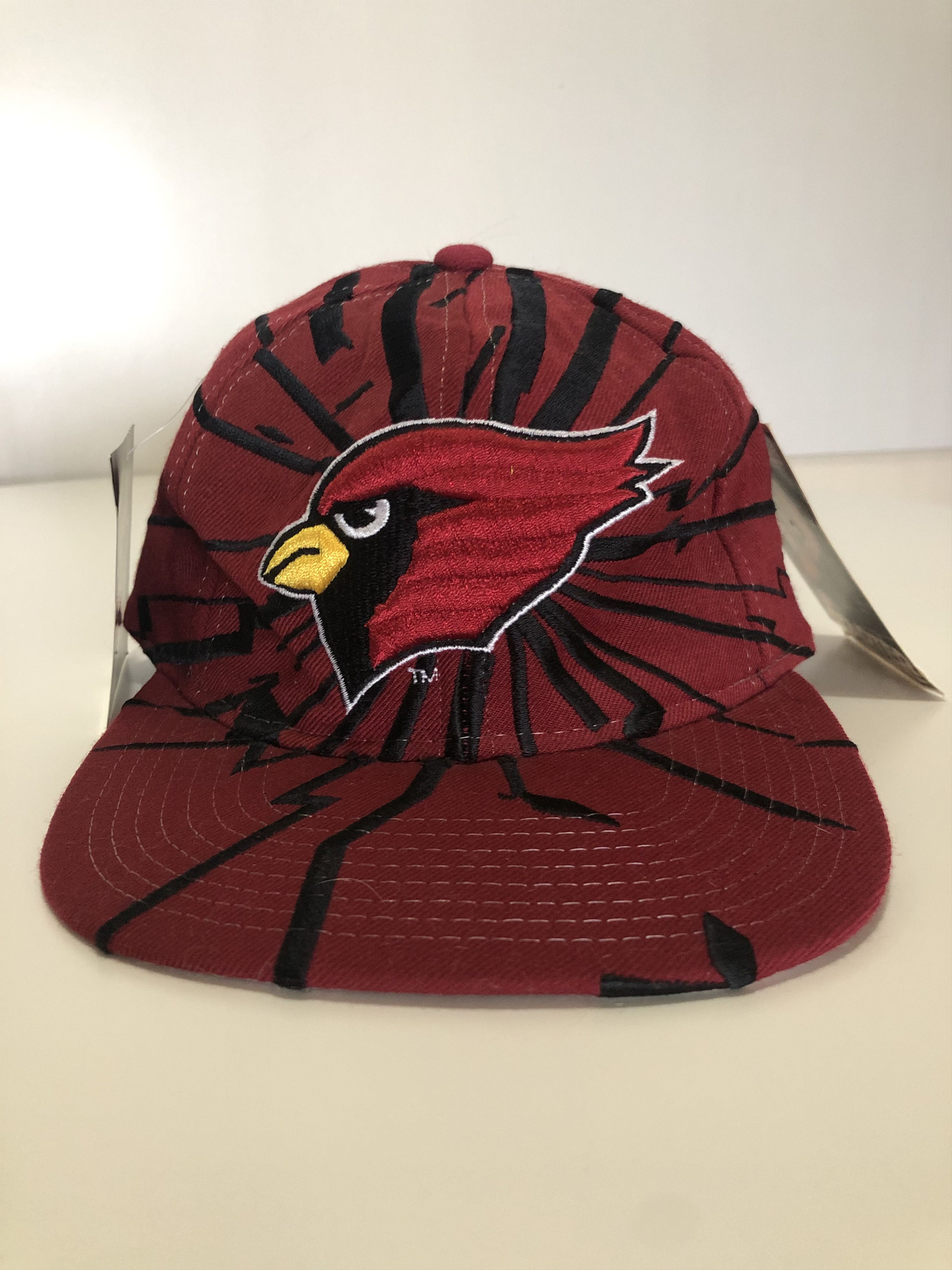 BNWT RARE Vintage 90s Arizona Cardinals Starter Collision Snapback Hat