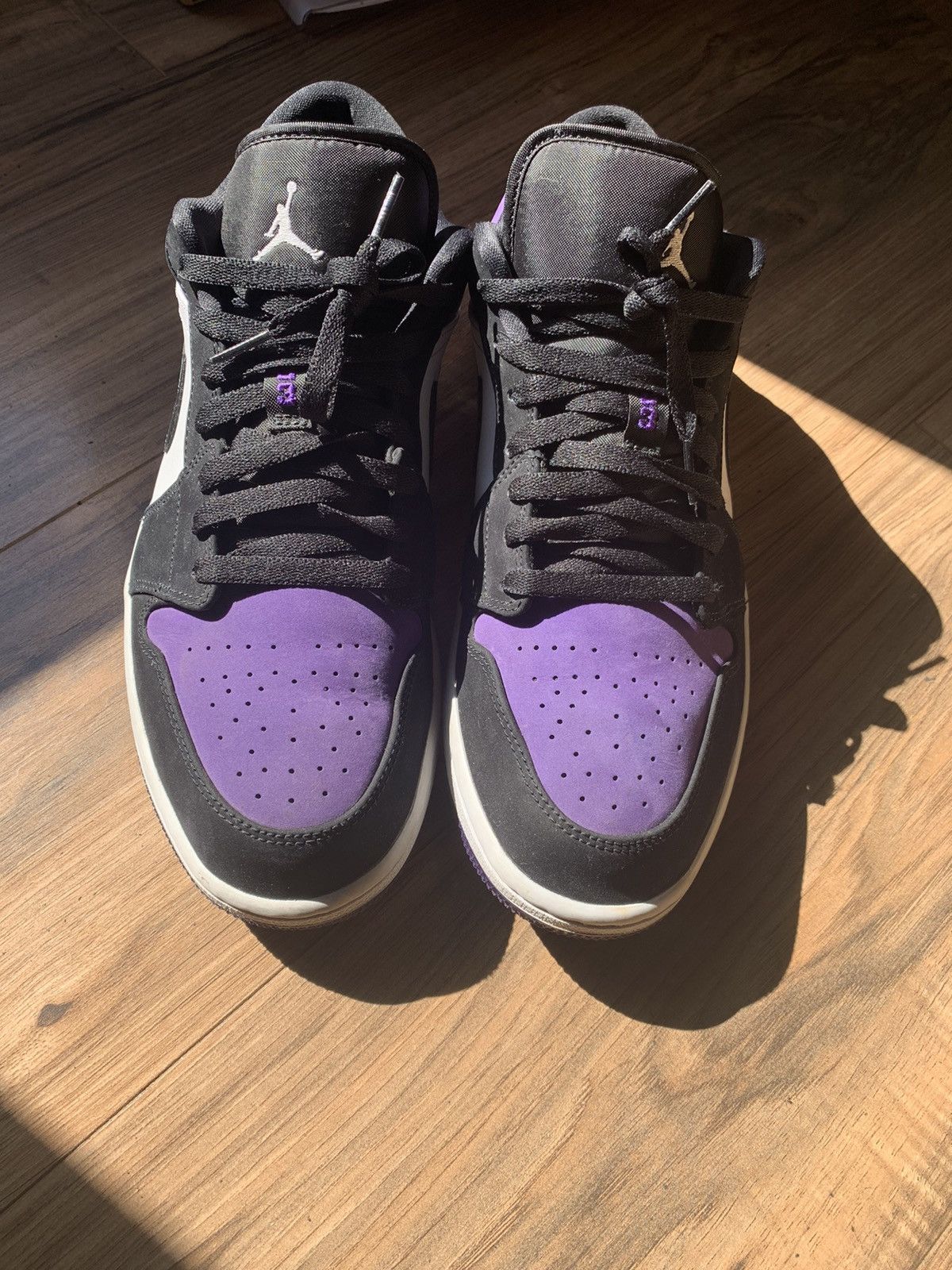 Jordan Brand × Nike Air Jordan 1 Low Court Purple 2019 Size US 11.5 / EU 44-45 - 5 Thumbnail