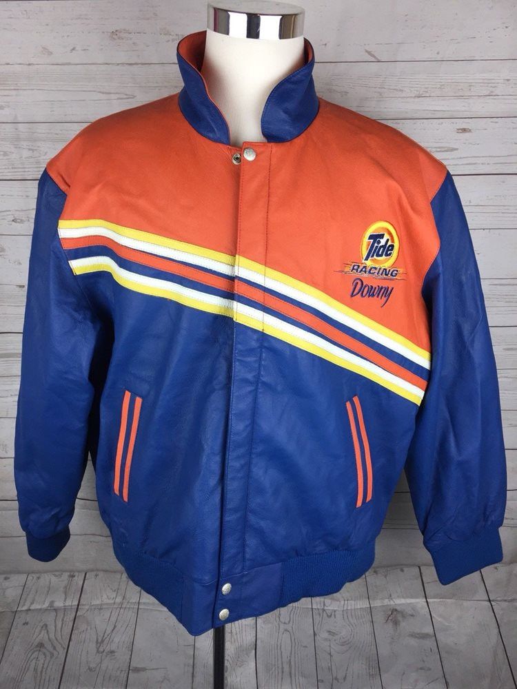 Jeff Hamilton Jeff Hamilton Leather NASCAR Tide/Downy Racing Jacket ...