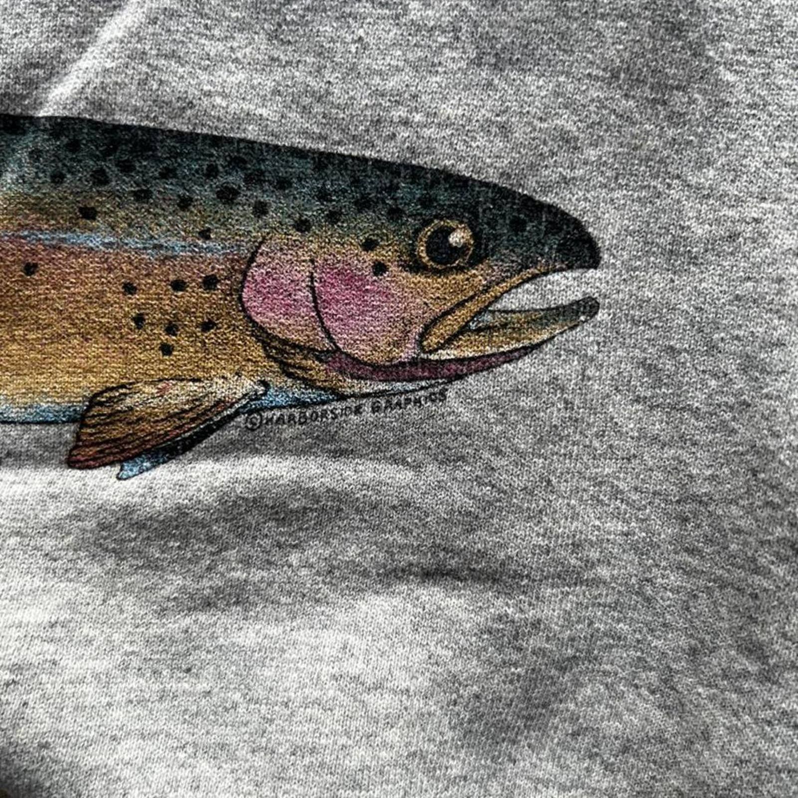 Vintage Vintage Fish Animal Nature Outdoors Tee Size US M / EU 48-50 / 2 - 3 Thumbnail