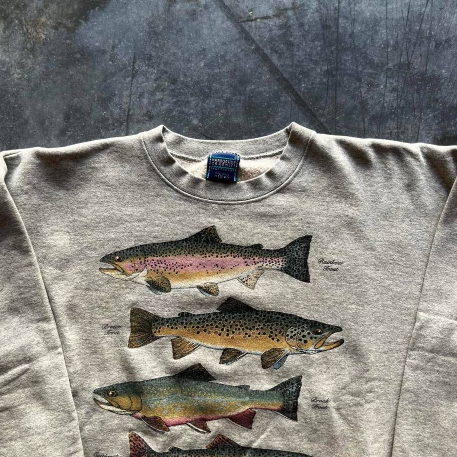 Vintage Vintage Fish Animal Nature Outdoors Tee Size US M / EU 48-50 / 2 - 2 Thumbnail