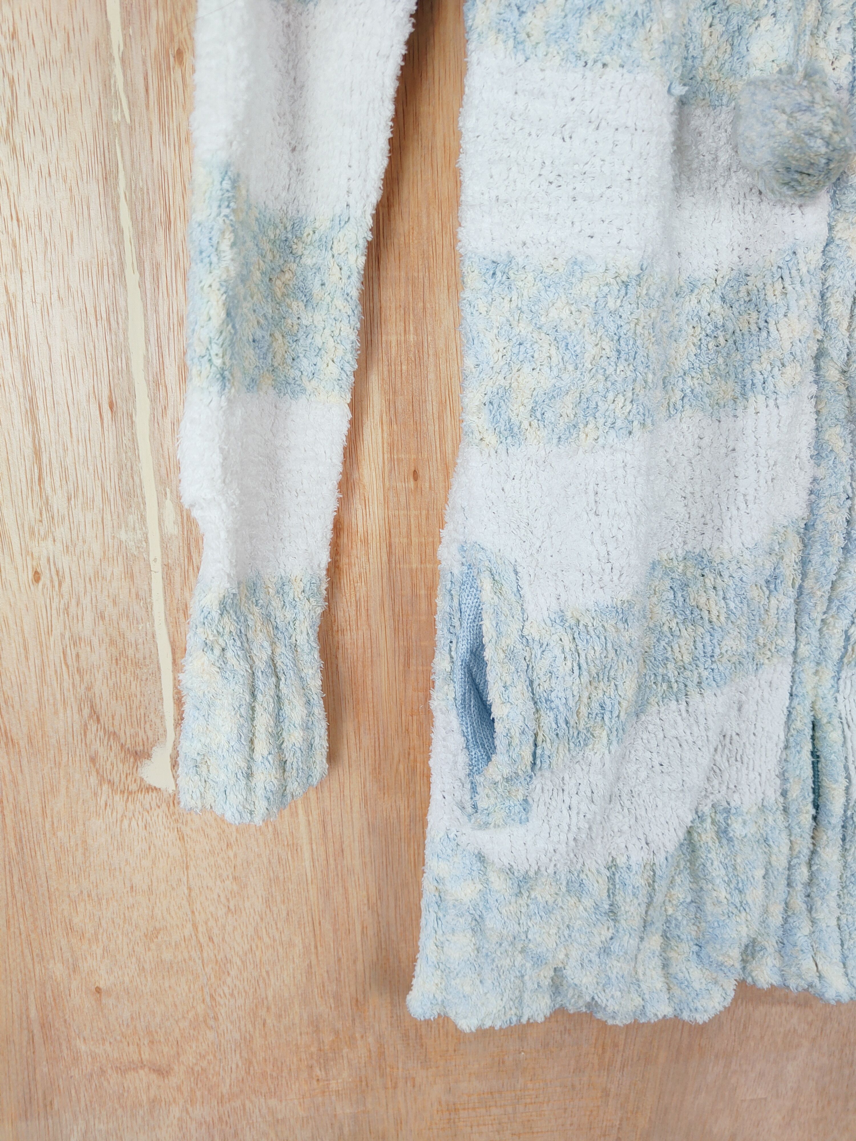 Vintage Healthy Karen stripe long Shaggy Fur Mohair Knitwear #S278 Size M / US 6-8 / IT 42-44 - 3 Thumbnail