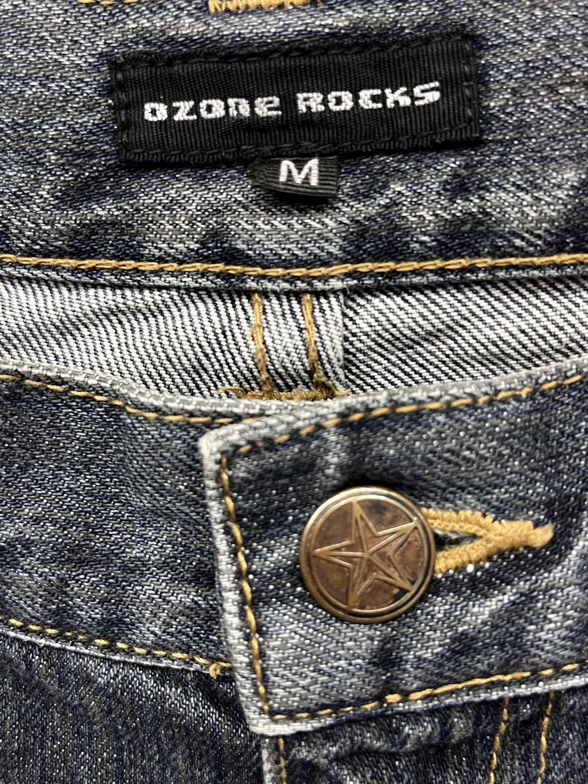 Hysteric Glamour Vintage OZONE ROCKS OZONE COMMUNITY Double Knee Street Denim Size US 32 / EU 48 - 9 Thumbnail