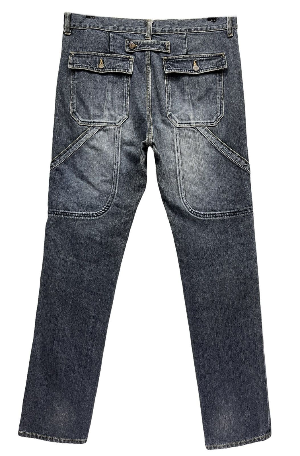 Hysteric Glamour Vintage OZONE ROCKS OZONE COMMUNITY Double Knee Street Denim Size US 32 / EU 48 - 6 Thumbnail