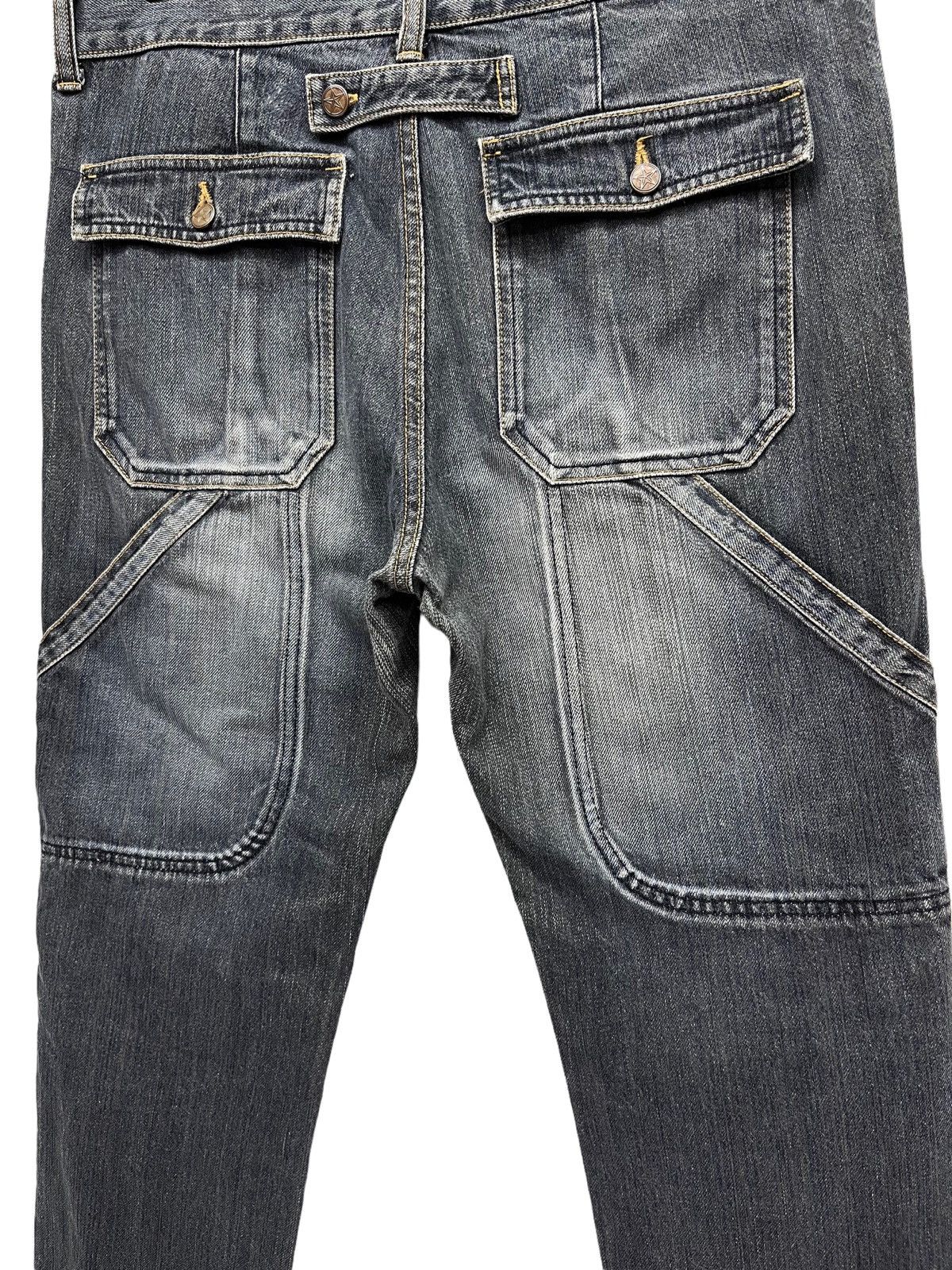 Hysteric Glamour Vintage OZONE ROCKS OZONE COMMUNITY Double Knee Street Denim Size US 32 / EU 48 - 7 Thumbnail