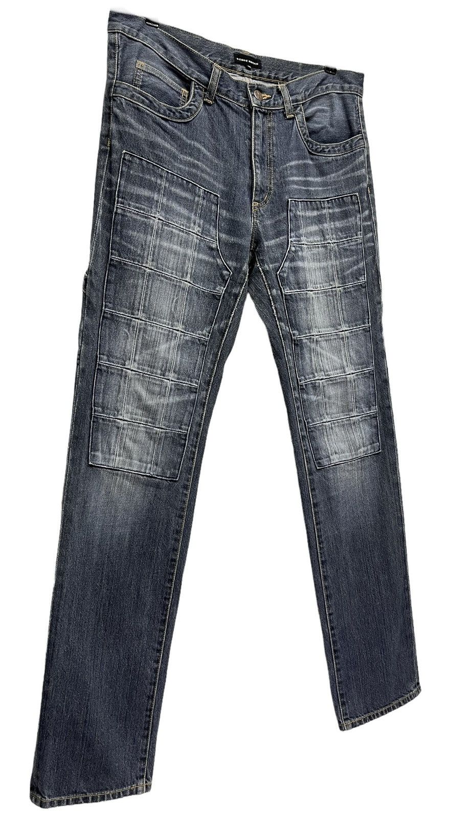 Hysteric Glamour Vintage OZONE ROCKS OZONE COMMUNITY Double Knee Street Denim Size US 32 / EU 48 - 4 Thumbnail