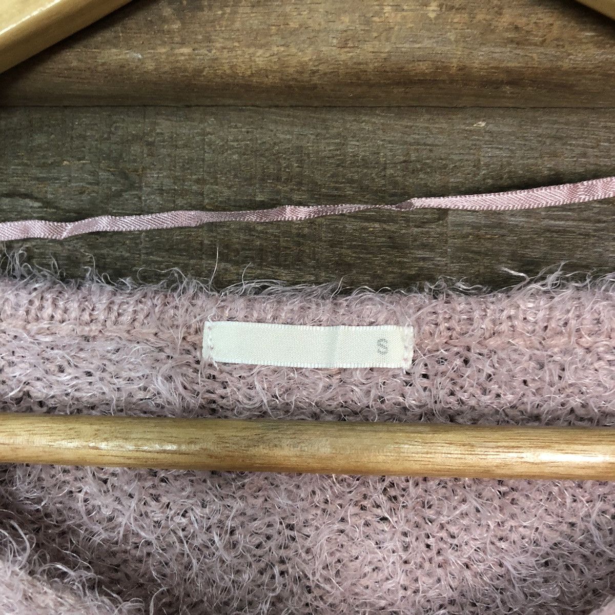 Vintage Gu Pink Shag Shaggy Fur Mohair Knitwear #7002 Size US S / EU 44-46 / 1 - 7 Thumbnail
