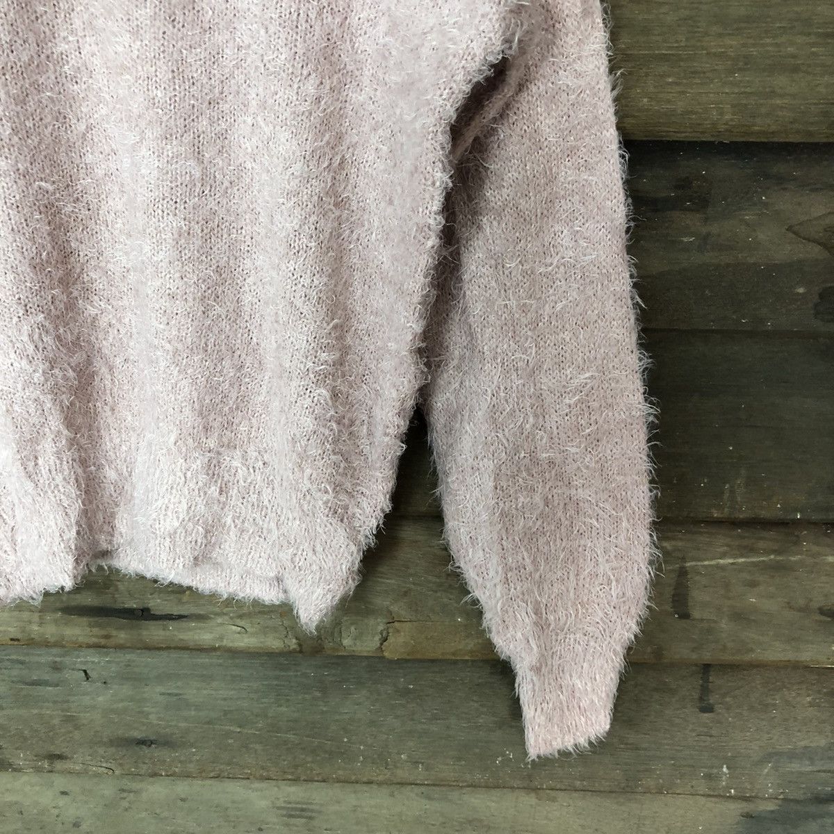 Vintage Gu Pink Shag Shaggy Fur Mohair Knitwear #7002 Size US S / EU 44-46 / 1 - 5 Thumbnail